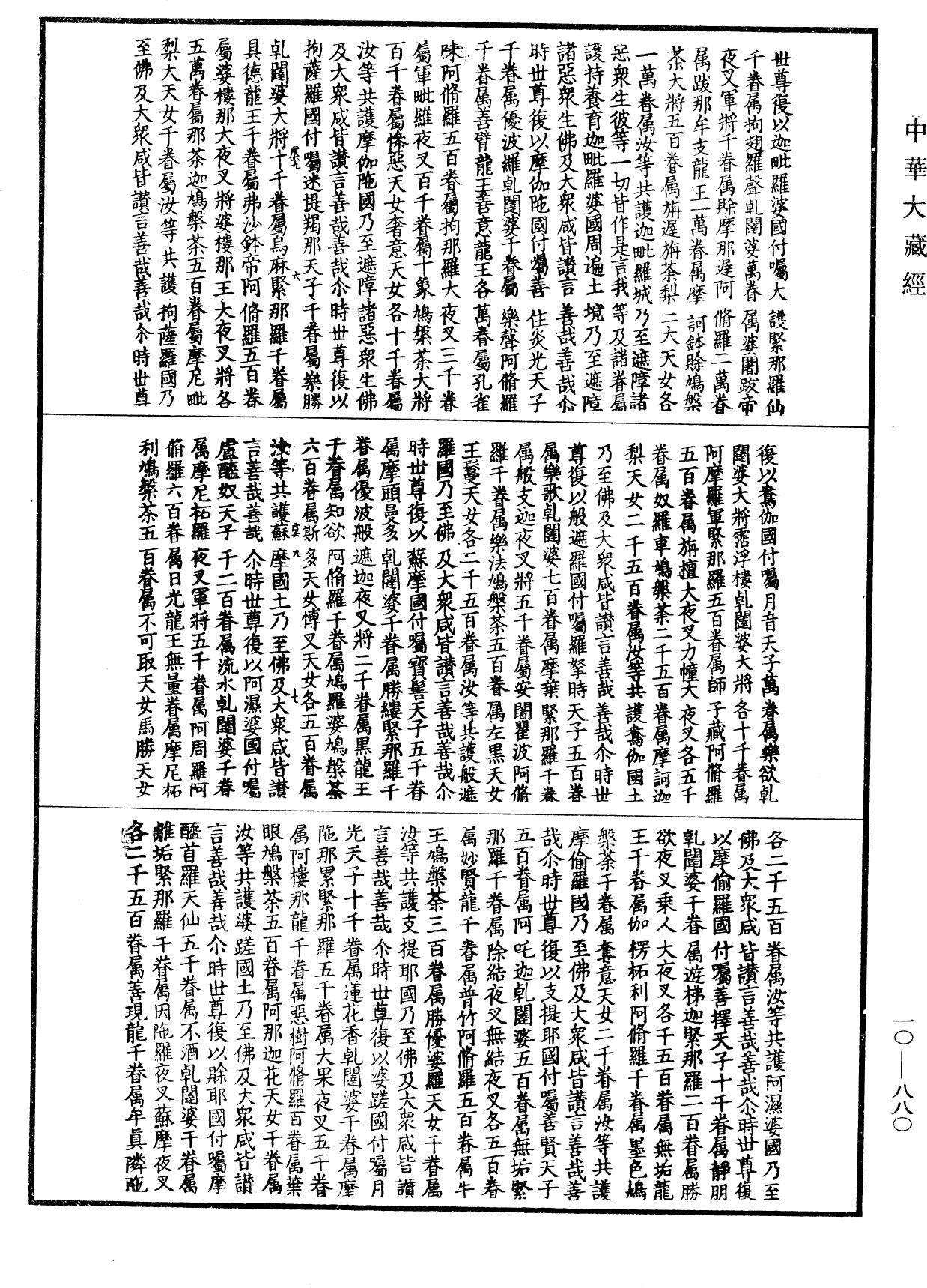 大方等大集月藏經《中華大藏經》_第10冊_第880頁