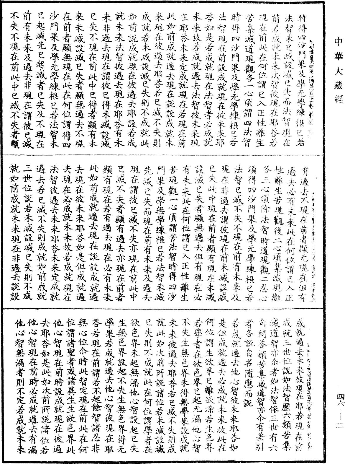 阿毗達磨大毗婆沙論《中華大藏經》_第46冊_第0002頁