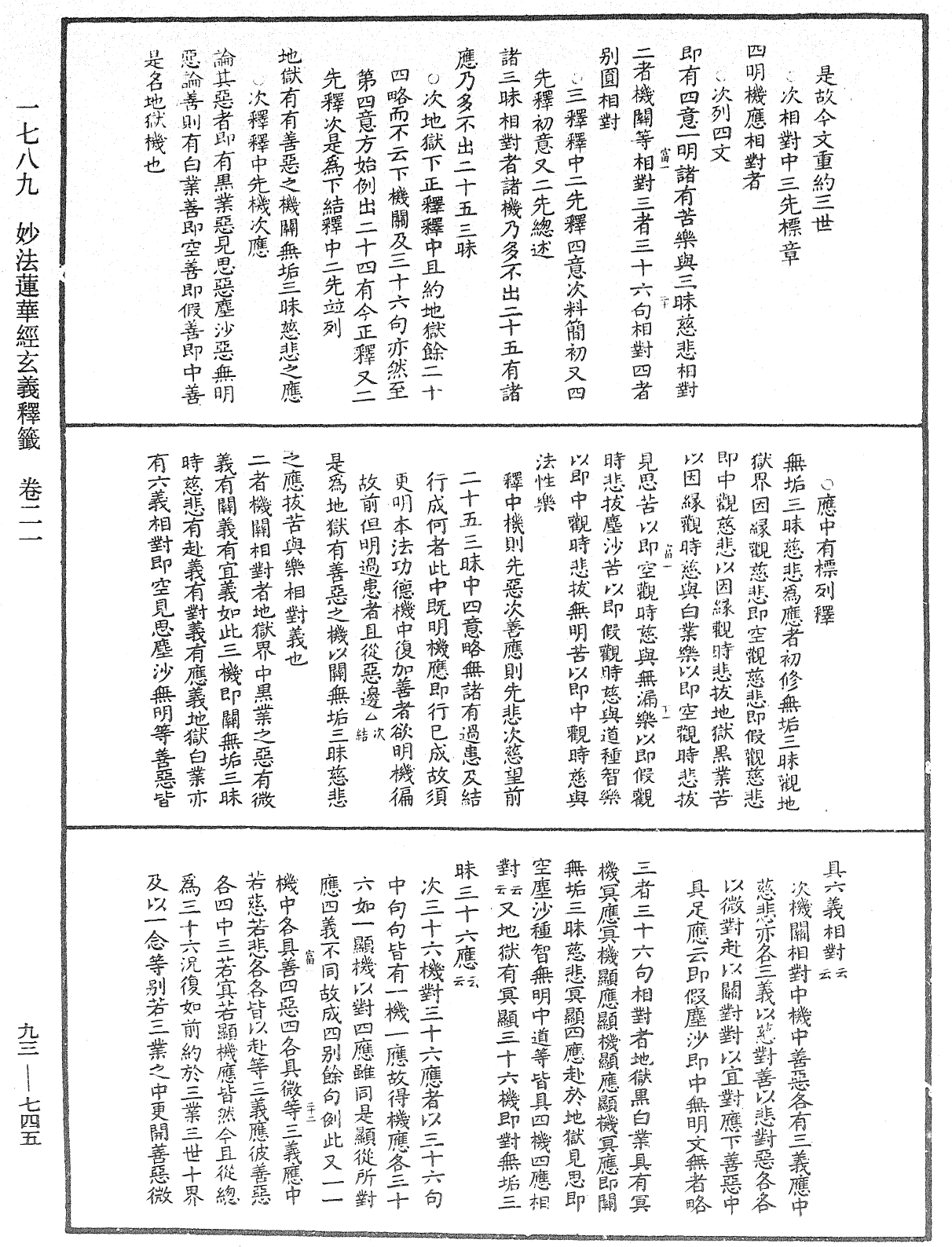 法華玄義釋籤《中華大藏經》_第93冊_第745頁