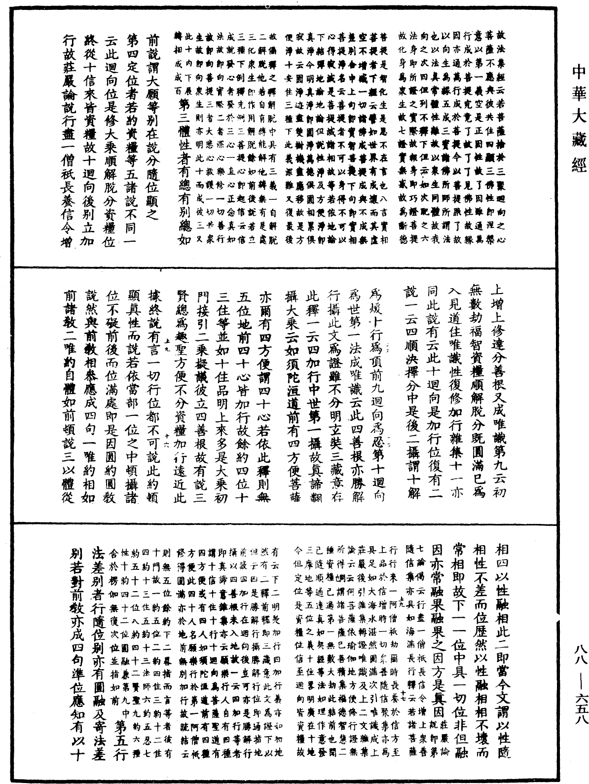 大方廣佛華嚴經疏鈔會本《中華大藏經》_第88冊_第658頁