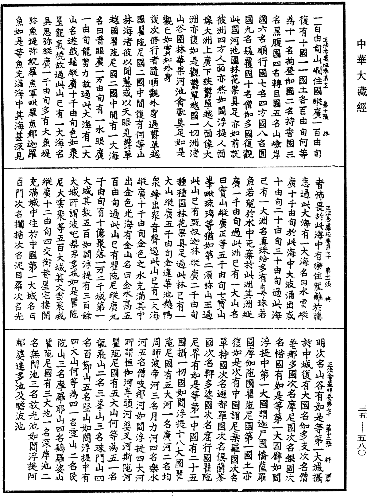 正法念處經《中華大藏經》_第35冊_第0580頁