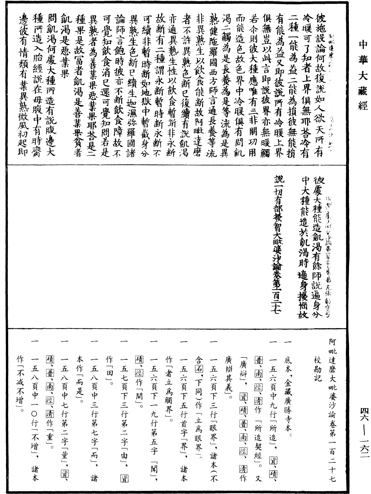 阿毗達磨大毗婆沙論《中華大藏經》_第46冊_第0162頁