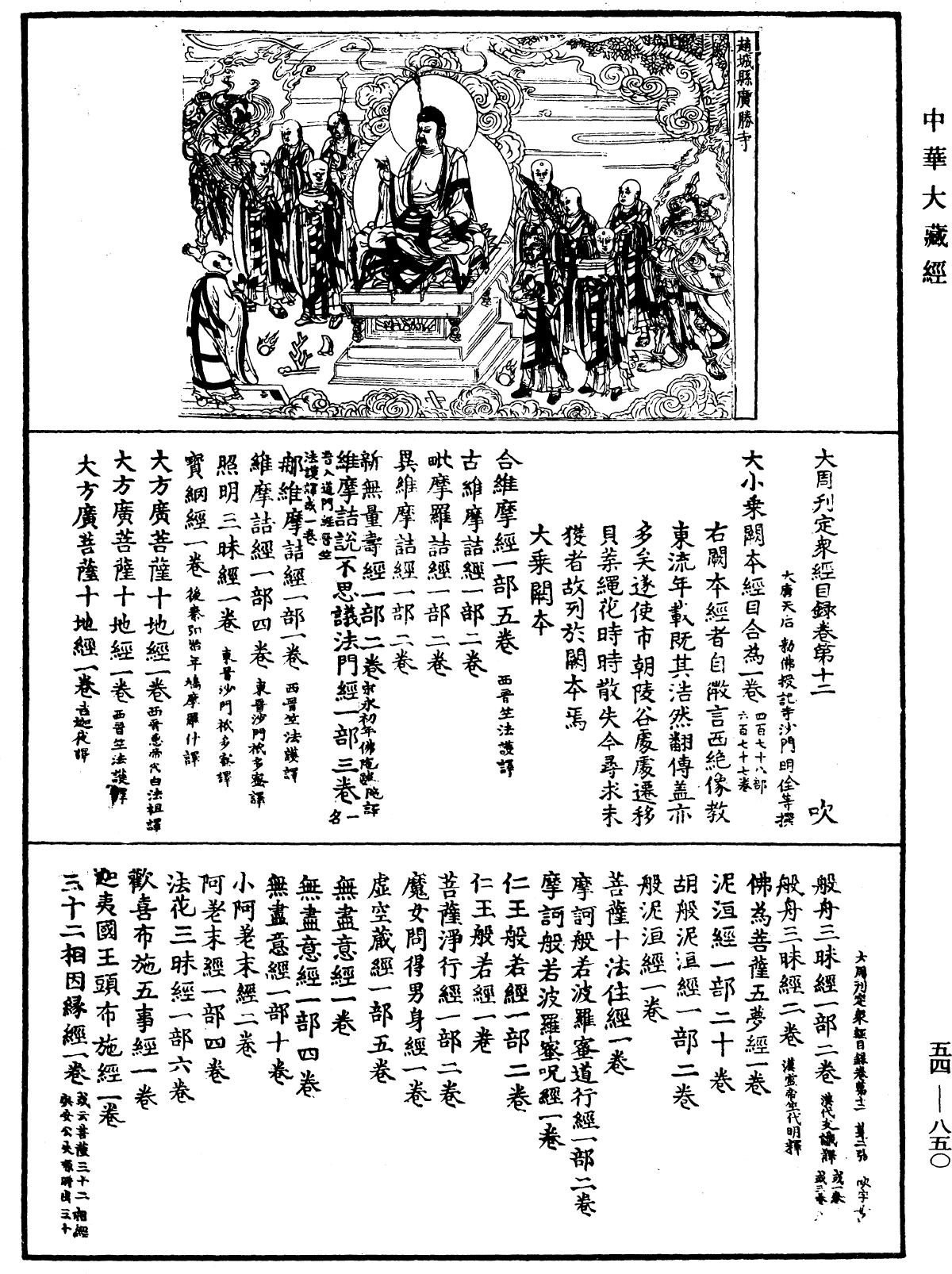 大周刊定眾經目錄《中華大藏經》_第54冊_第850頁