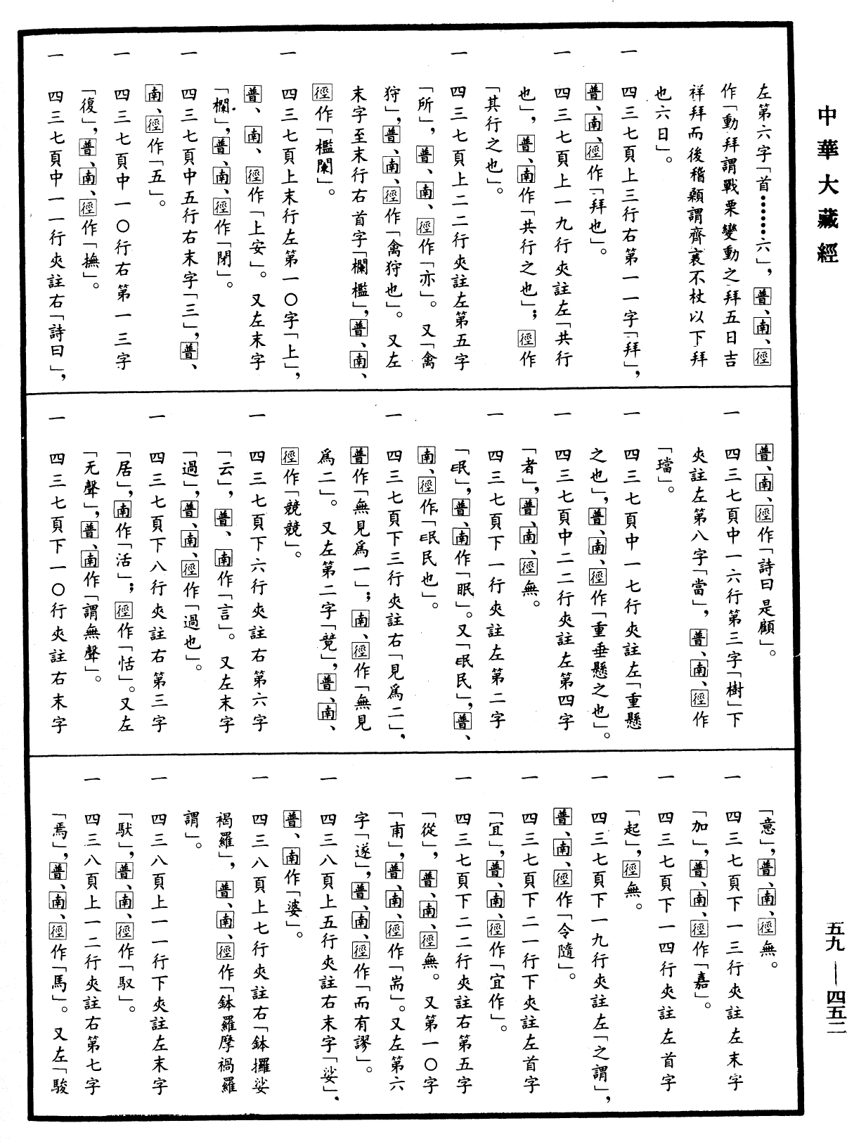 新譯大方廣佛華嚴經音義《中華大藏經》_第59冊_第0452頁