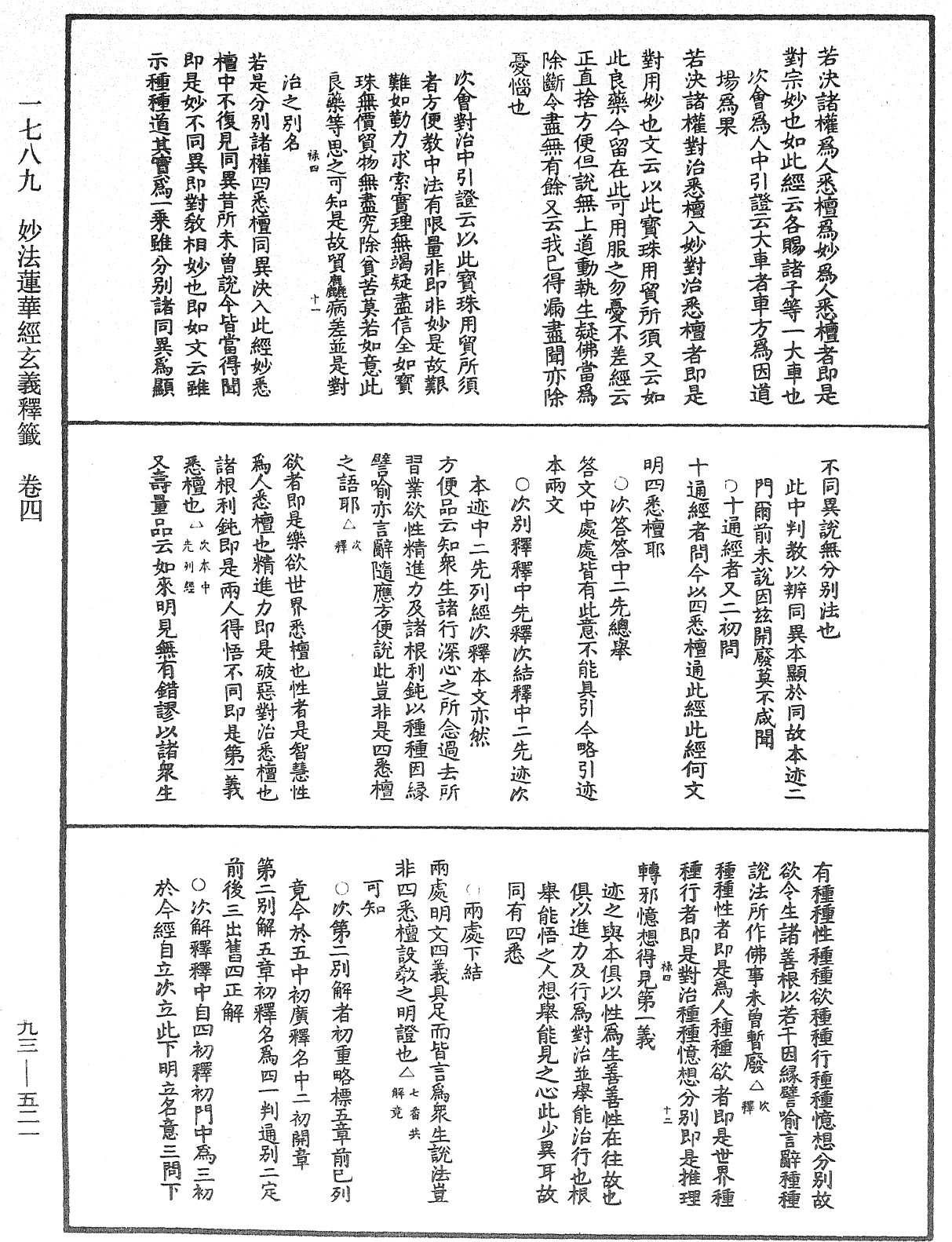 法華玄義釋籤《中華大藏經》_第93冊_第521頁