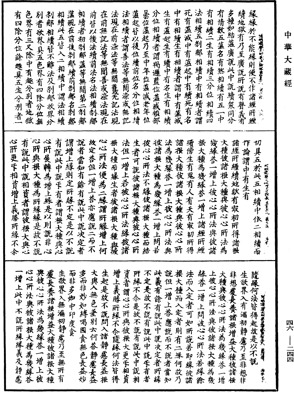 阿毗達磨大毗婆沙論《中華大藏經》_第46冊_第0244頁