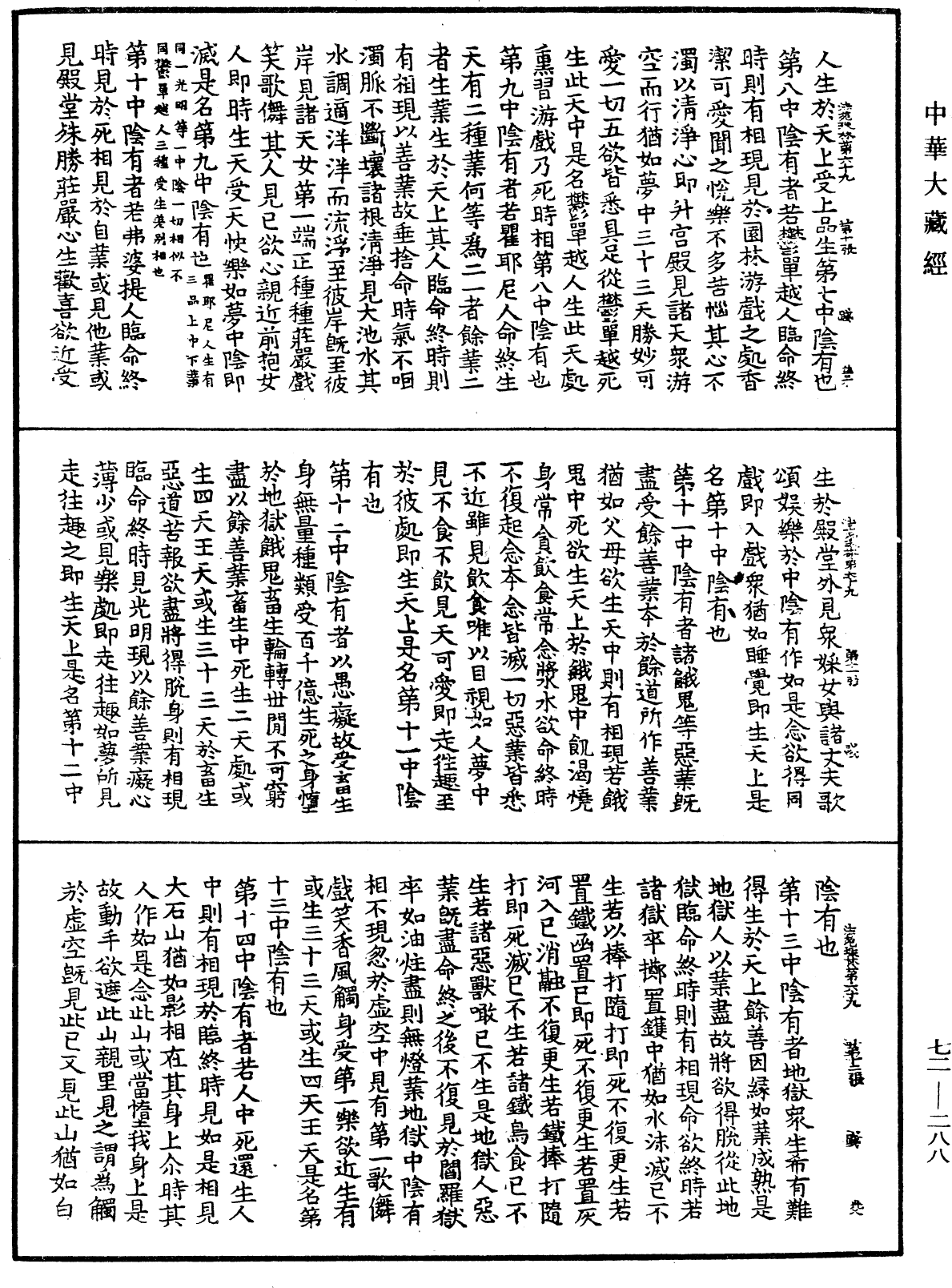 法苑珠林《中華大藏經》_第72冊_第288頁