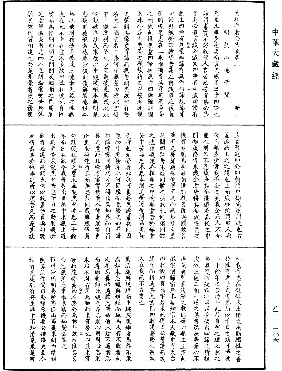 紫柏尊者全集《中華大藏經》_第83冊_第0306頁