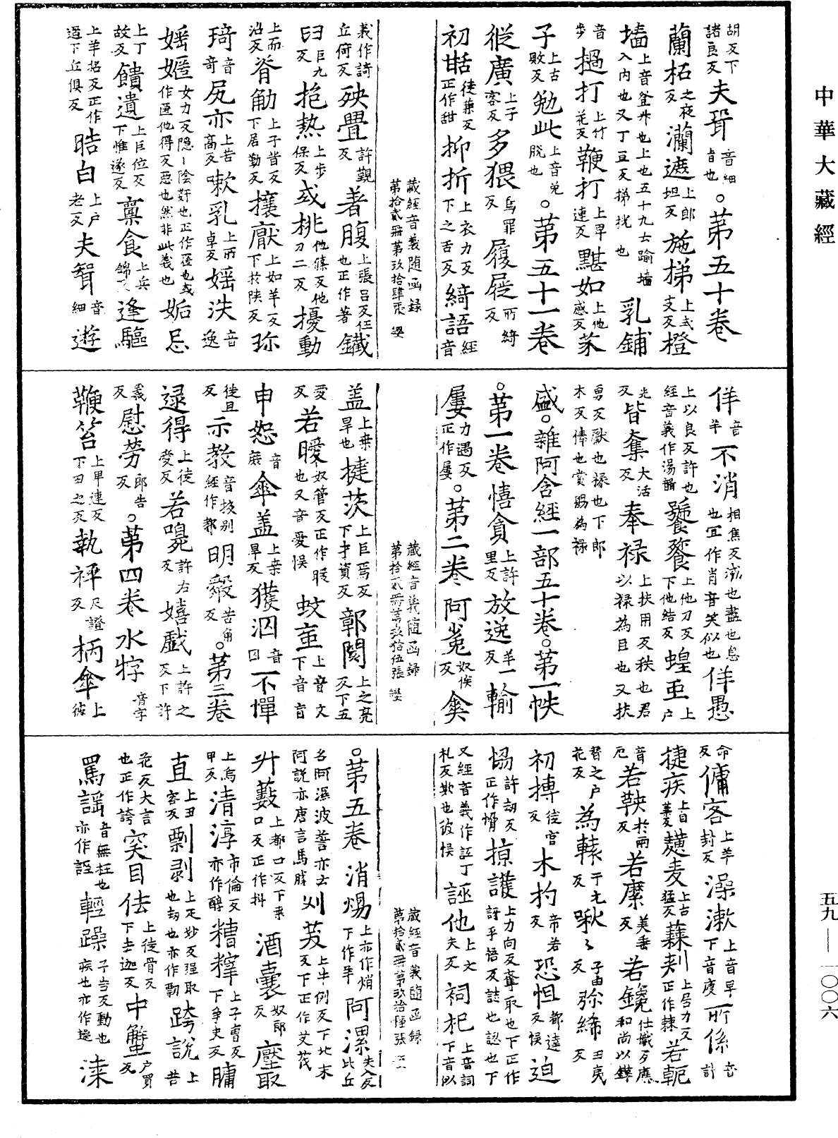 新集藏經音義隨函錄《中華大藏經》_第59冊_第1006頁