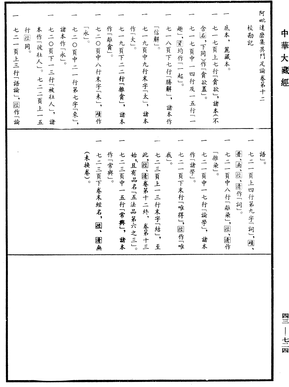 阿毗達磨集異門足論《中華大藏經》_第43冊_第724頁12