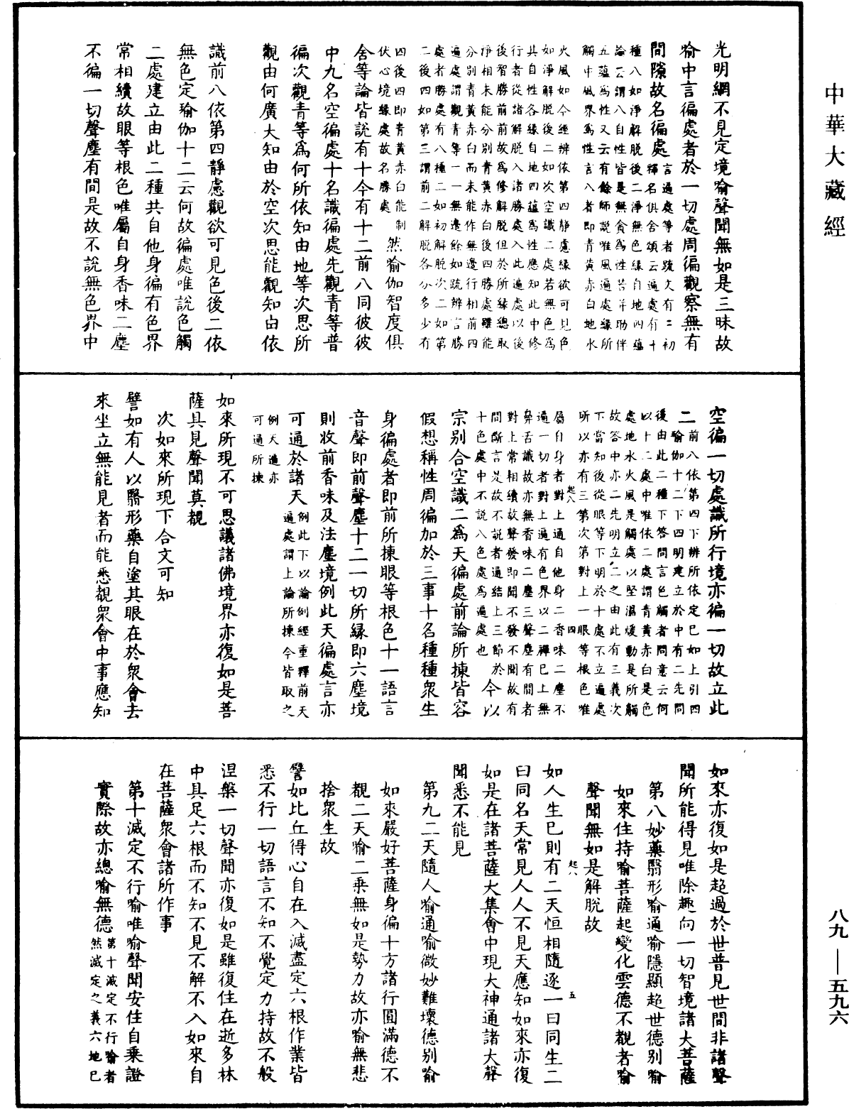 大方廣佛華嚴經疏鈔會本《中華大藏經》_第89冊_第596頁