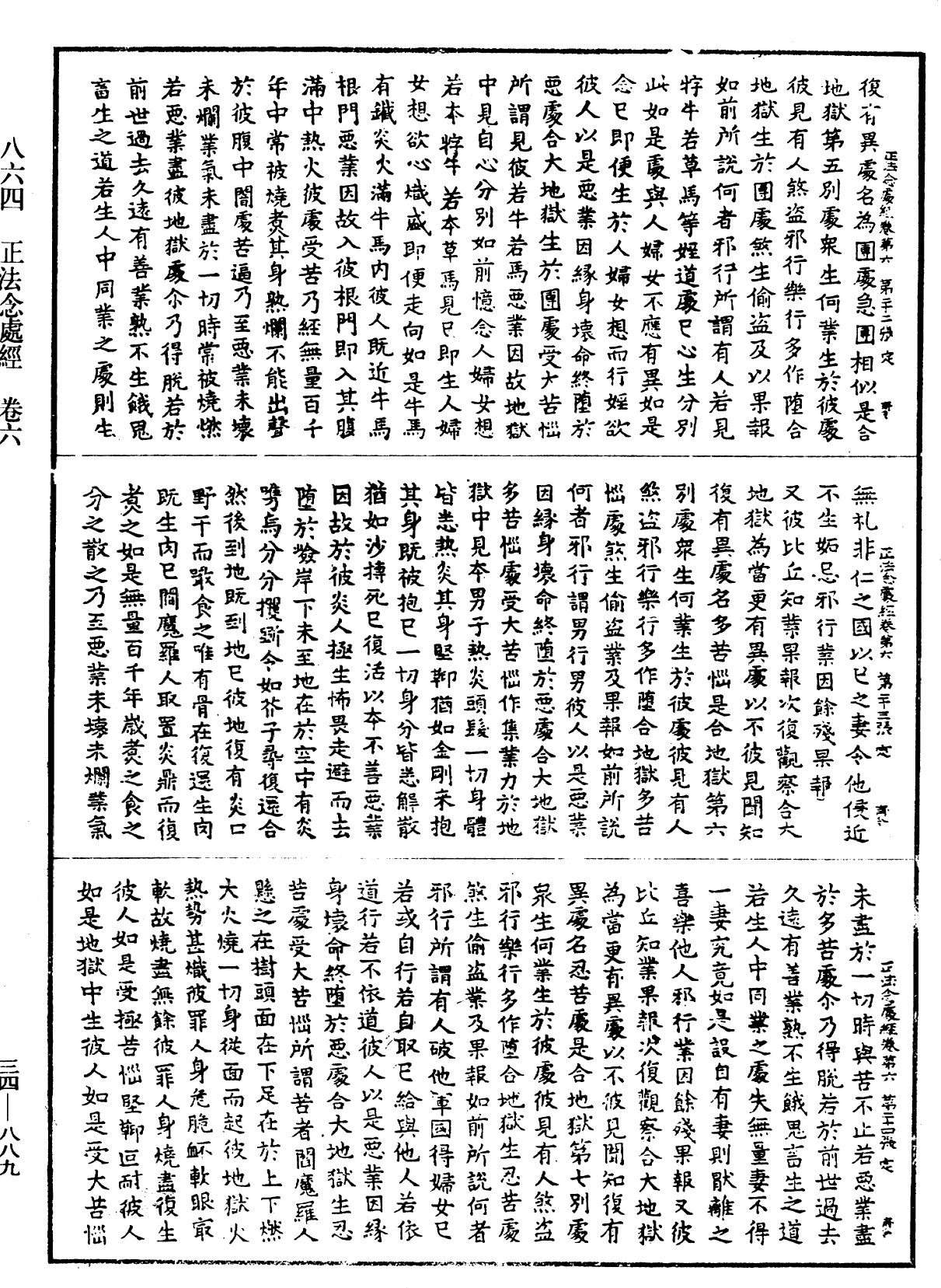 正法念處經《中華大藏經》_第34冊_第0889頁