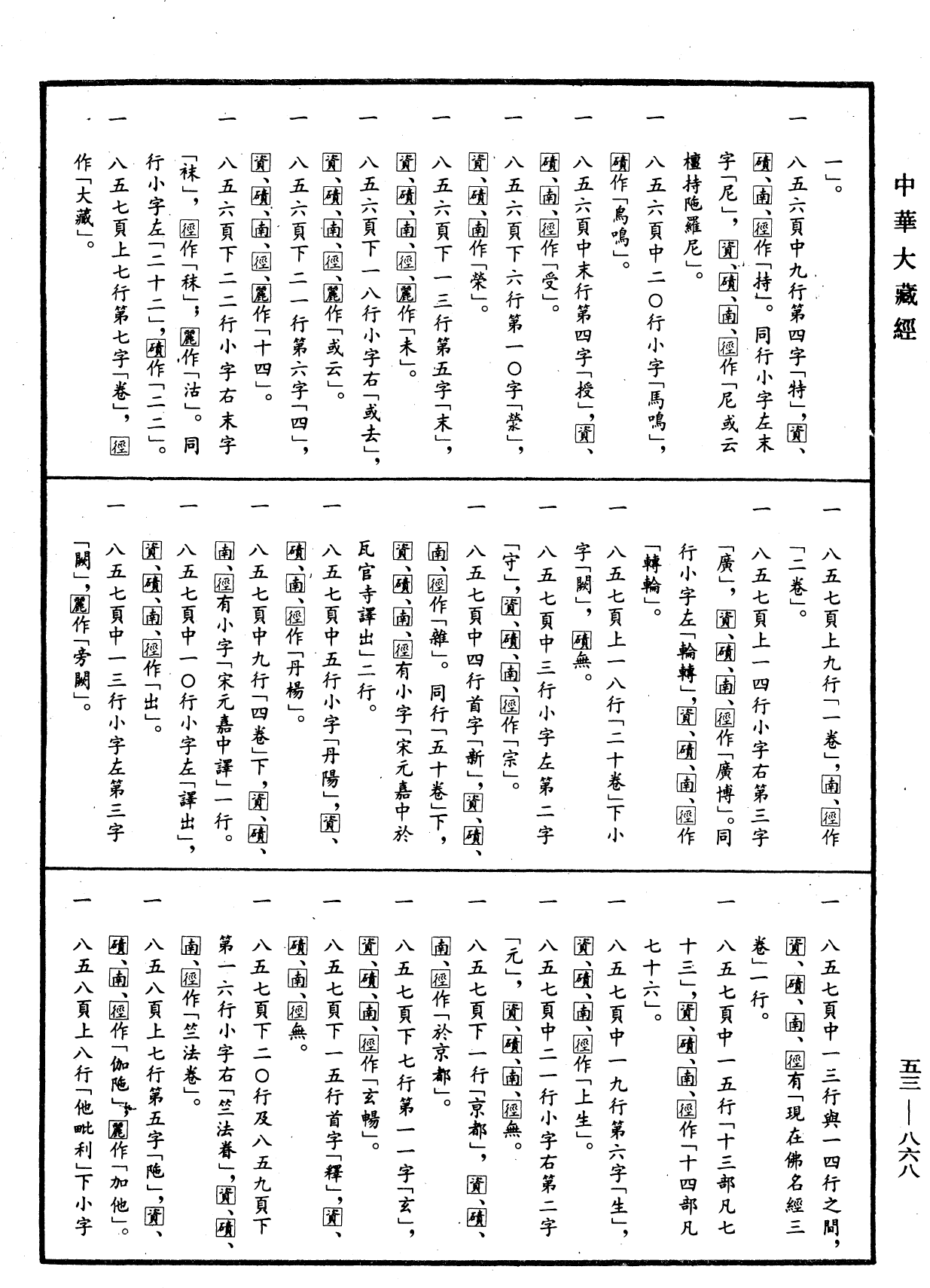 出三藏記集《中華大藏經》_第53冊_第868頁