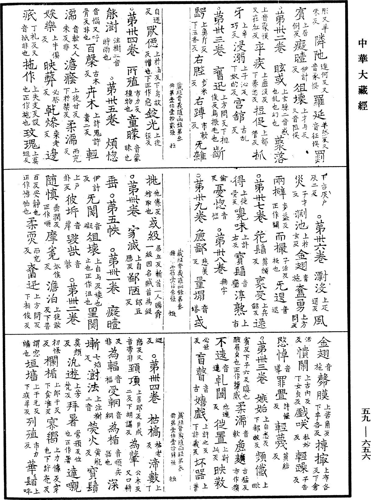 新集藏經音義隨函錄《中華大藏經》_第59冊_第0656頁