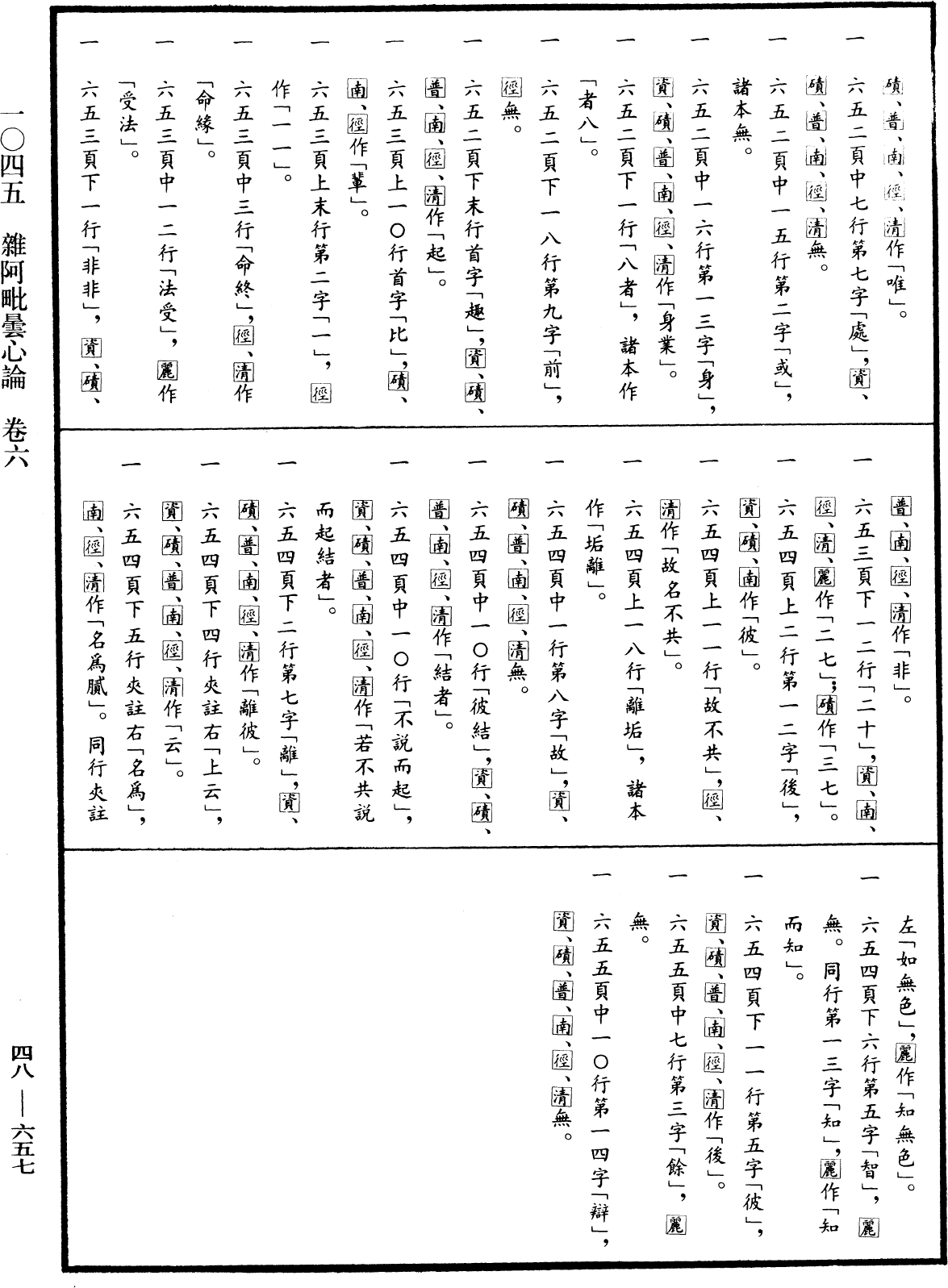 雜阿毗曇心論《中華大藏經》_第48冊_第0657頁6