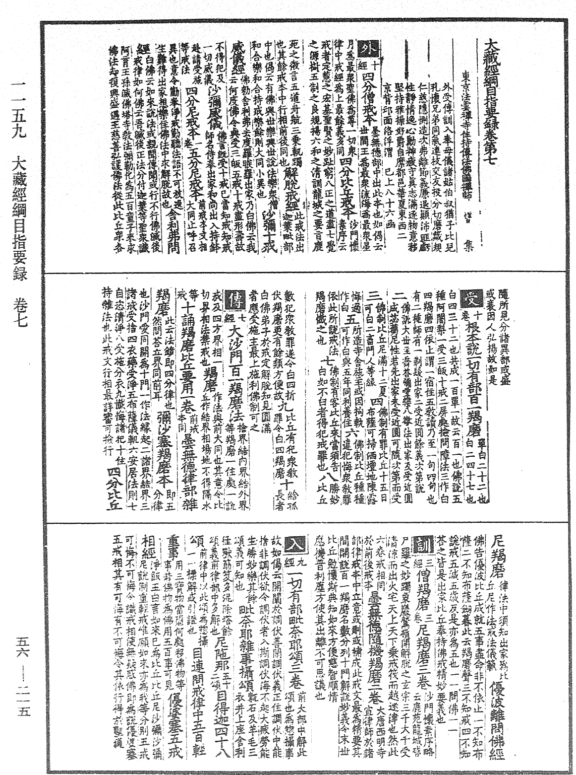 大藏經綱目指要錄《中華大藏經》_第56冊_第0215頁