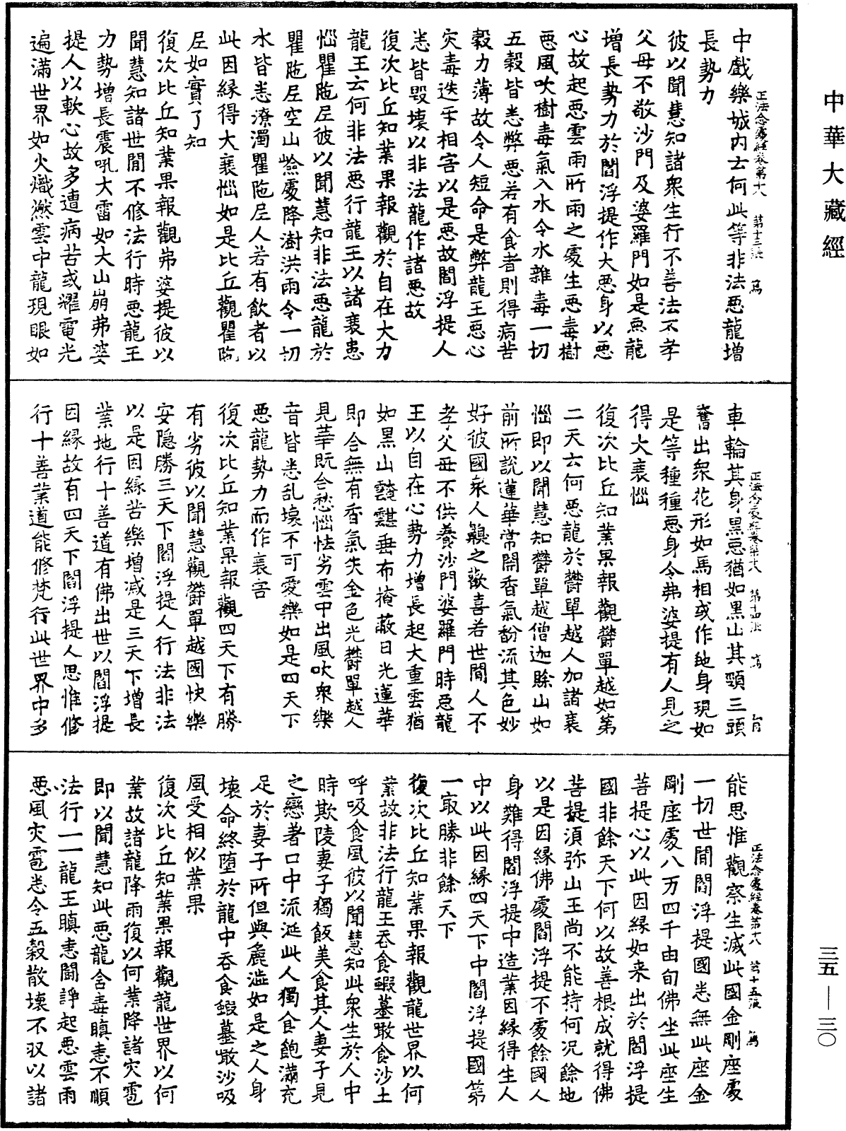 正法念處經《中華大藏經》_第35冊_第0030頁