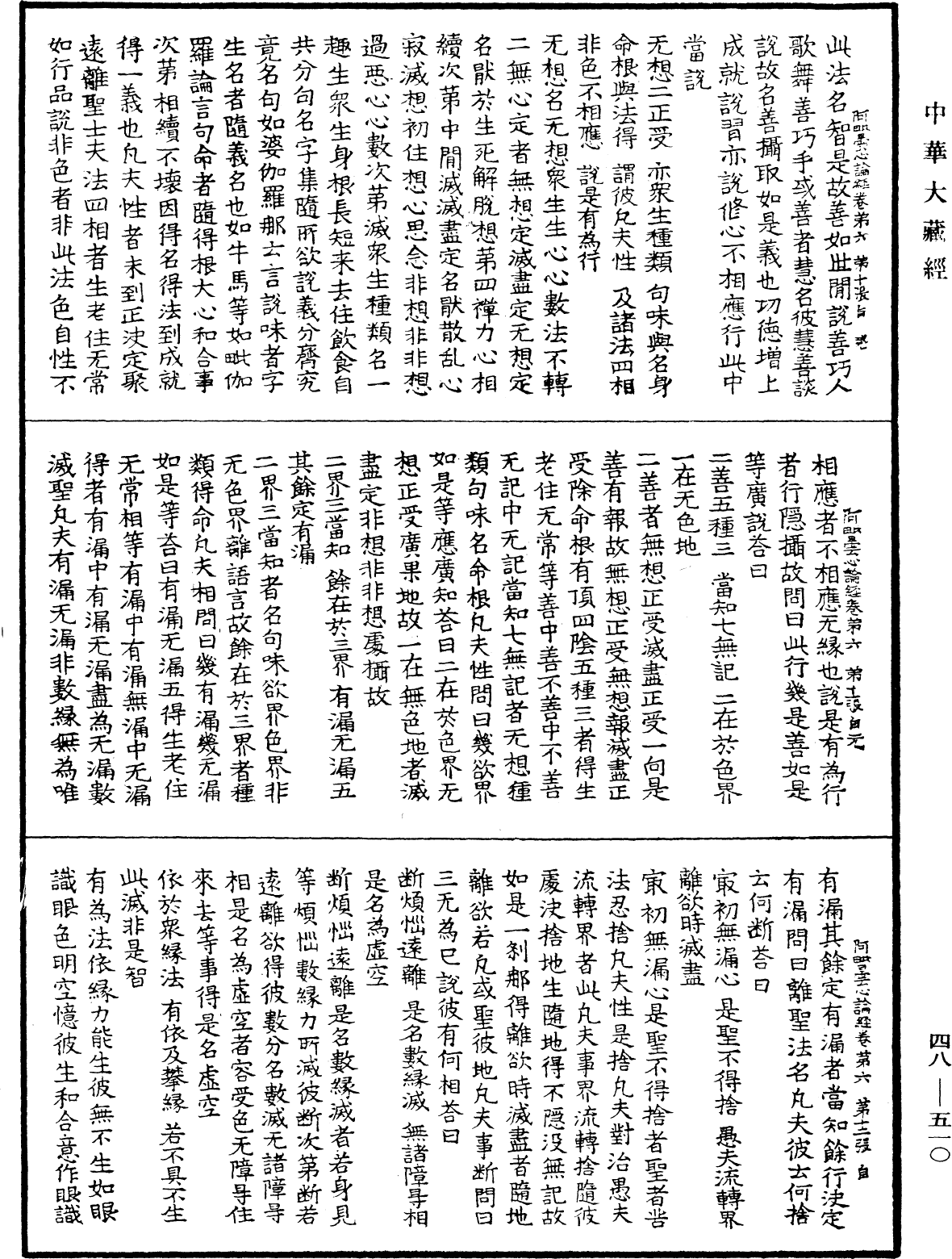 阿毗曇心論經《中華大藏經》_第48冊_第0510頁