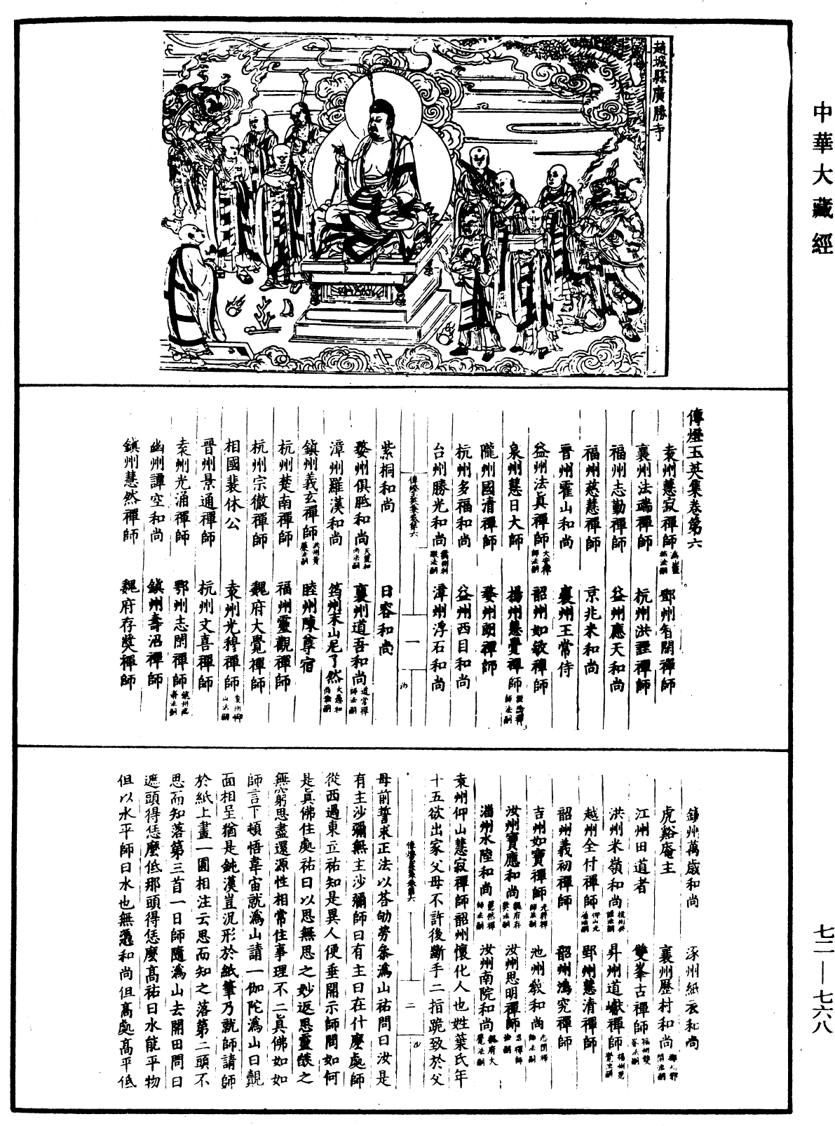 傳燈玉英集《中華大藏經》_第72冊_第768頁