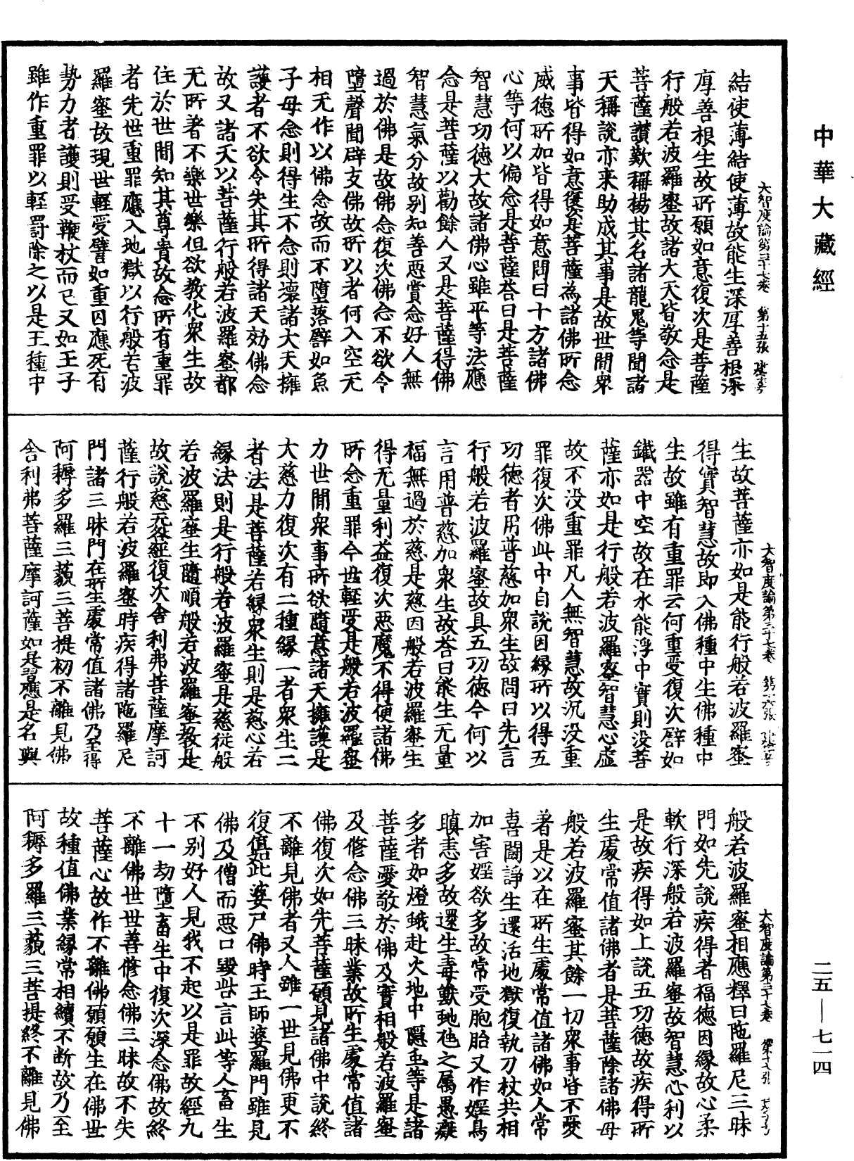 大智度論《中華大藏經》_第25冊_第714頁