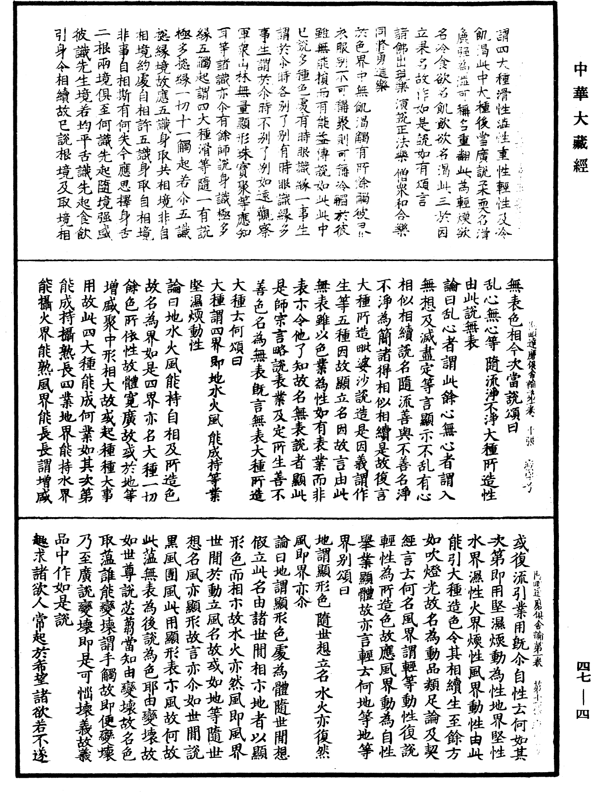 阿毗達磨俱舍論《中華大藏經》_第47冊_第004頁