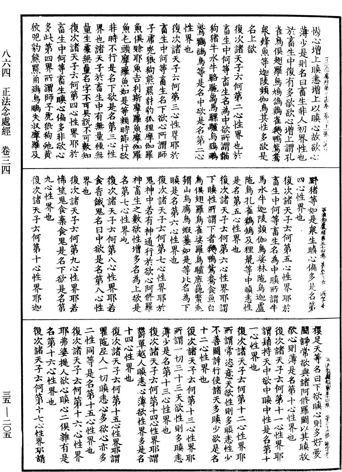 正法念處經《中華大藏經》_第35冊_第0205頁