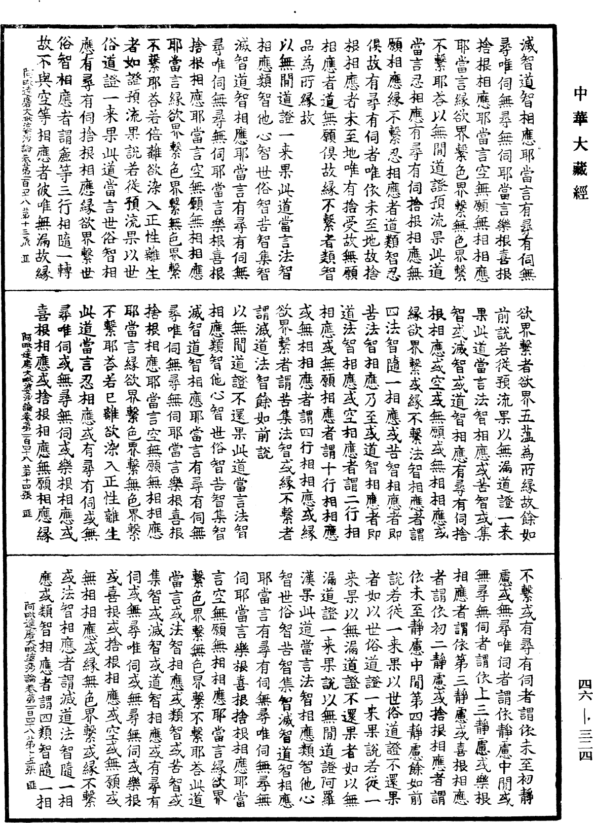 阿毗達磨大毗婆沙論《中華大藏經》_第46冊_第0324頁