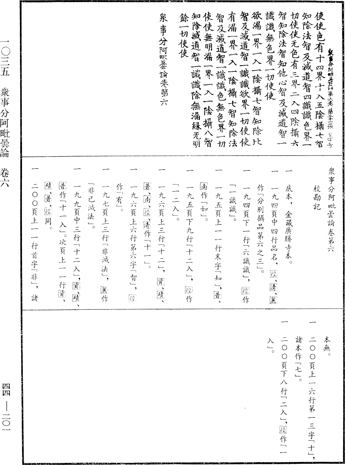 眾事分阿毗曇論《中華大藏經》_第44冊_第0201頁6