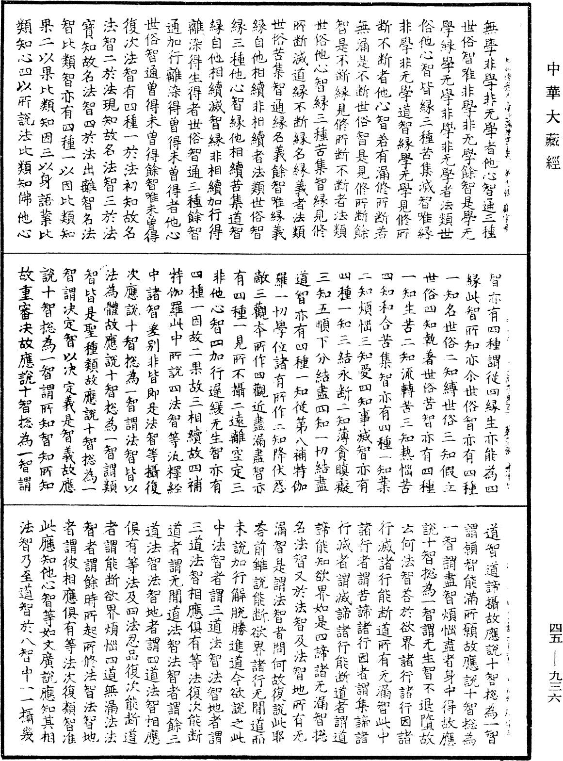 阿毗達磨大毗婆沙論《中華大藏經》_第45冊_第936頁