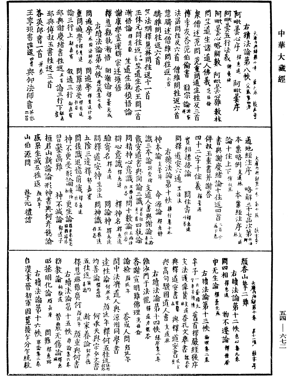 大唐內典錄《中華大藏經》_第54冊_第672頁