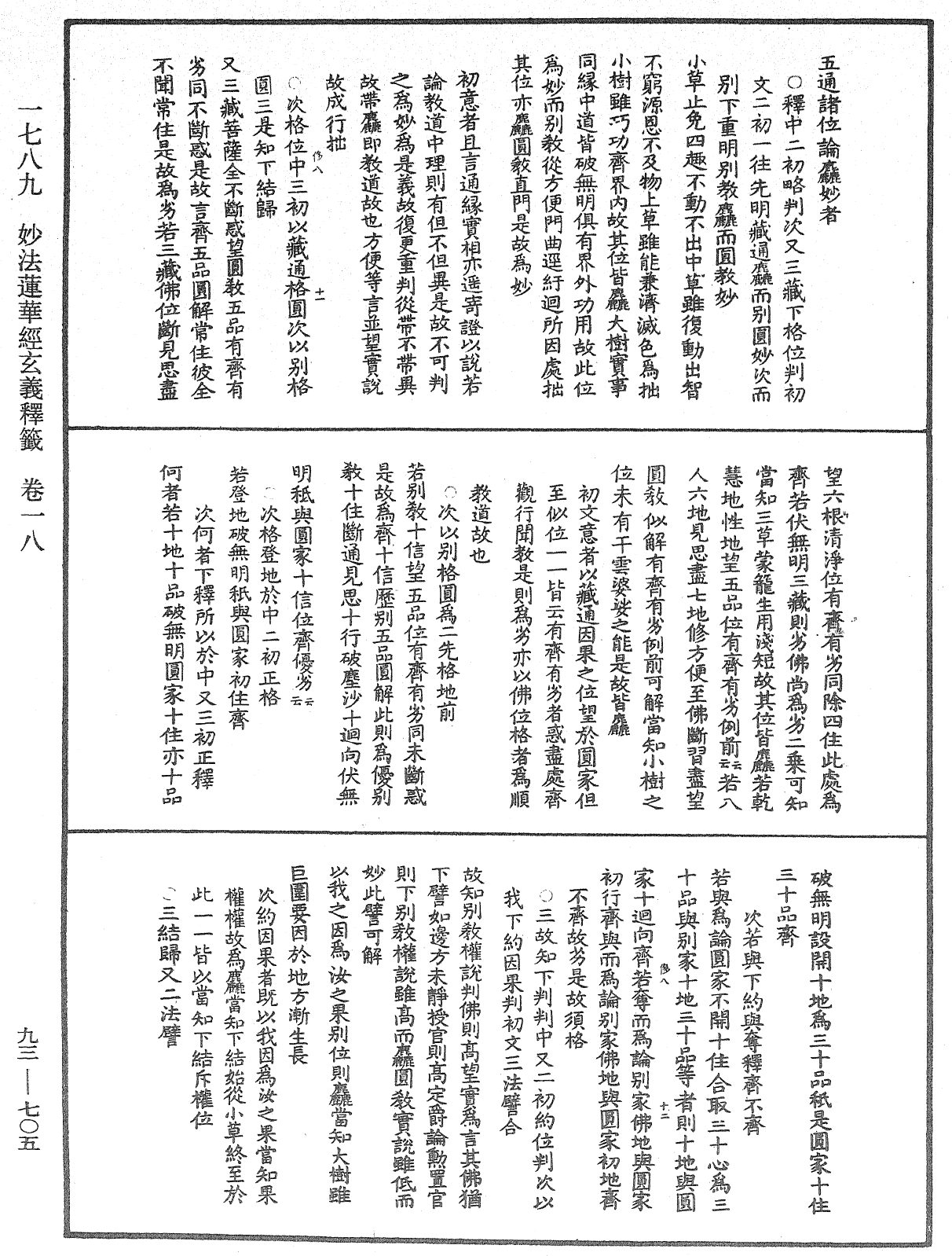 法華玄義釋籤《中華大藏經》_第93冊_第705頁