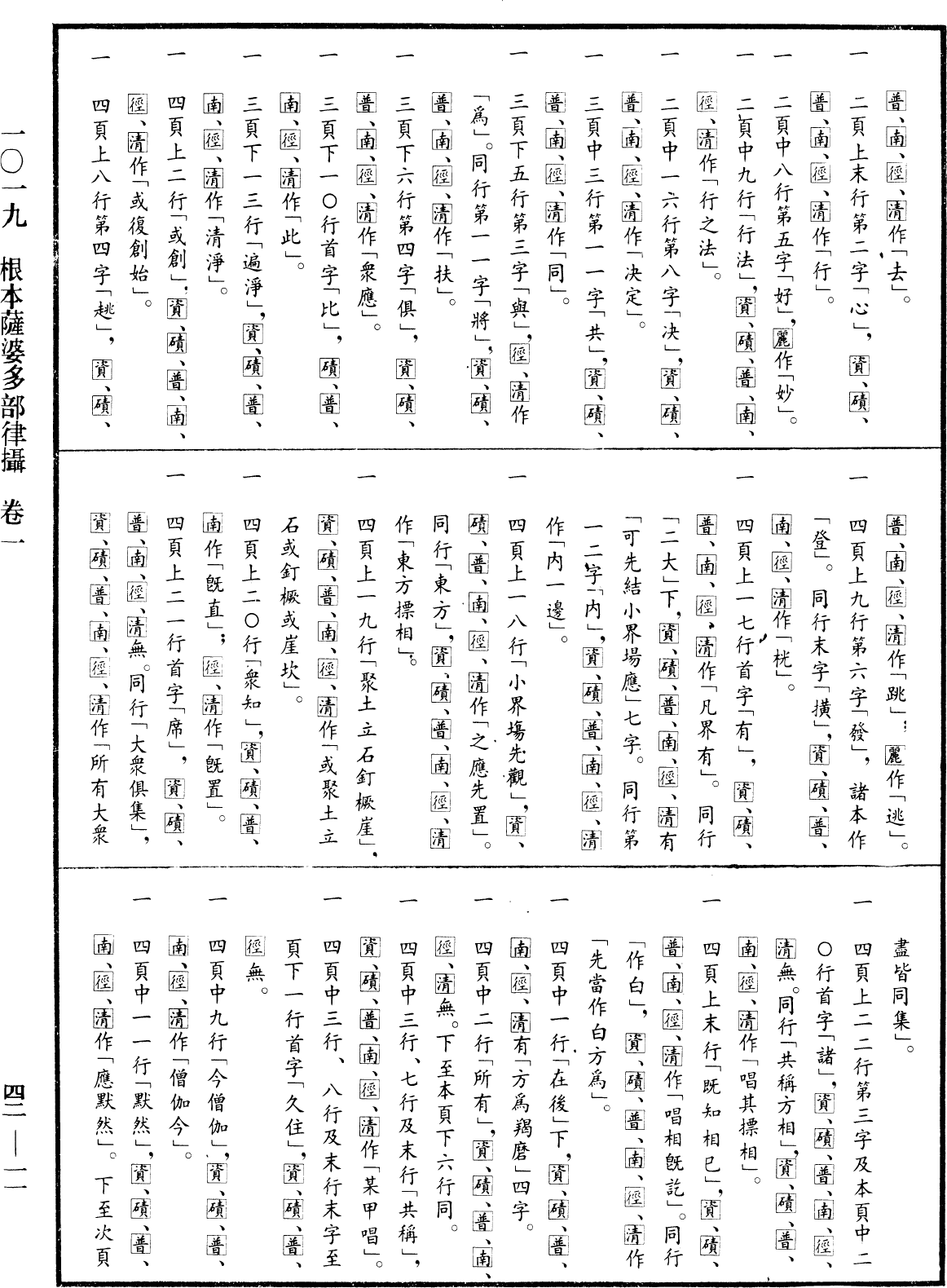 根本薩婆多部律攝《中華大藏經》_第42冊_第011頁