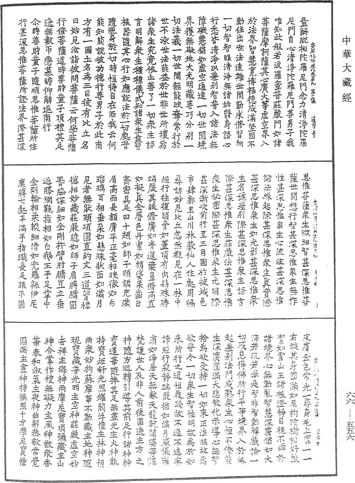 大方廣佛華嚴經《中華大藏經》_第66冊_第556頁