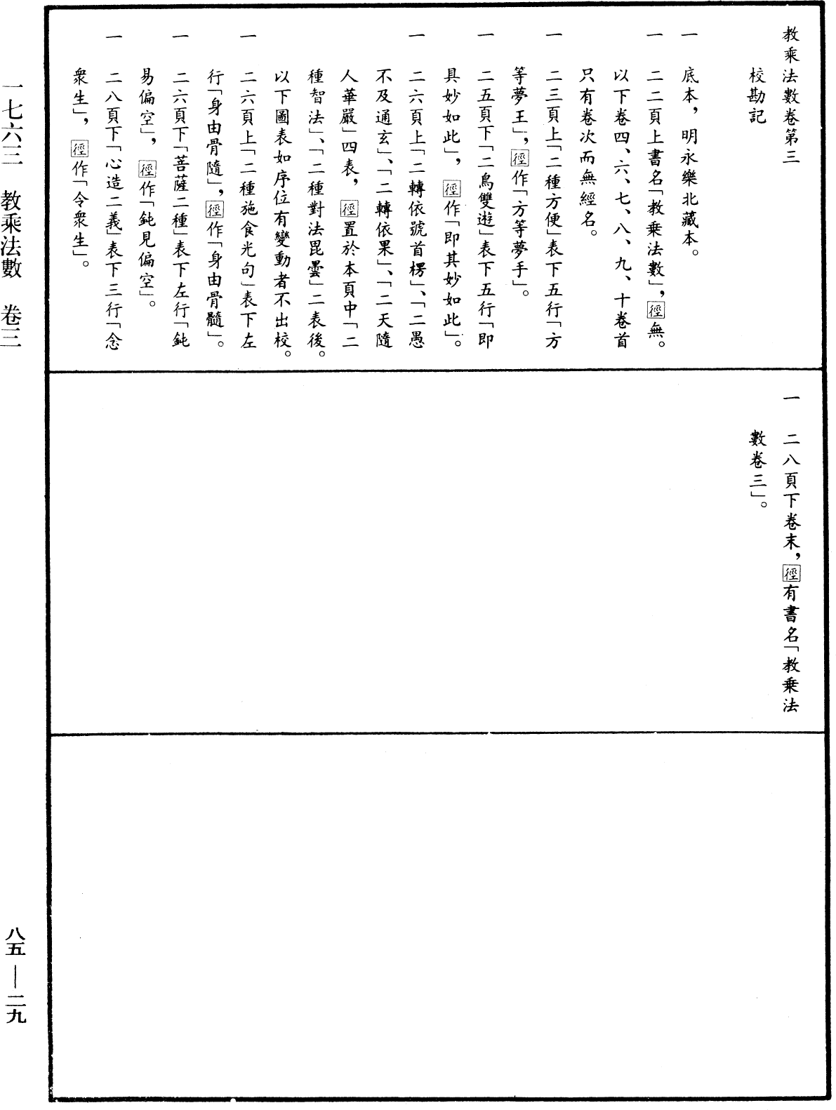 教乘法數《中華大藏經》_第85冊_第0029頁