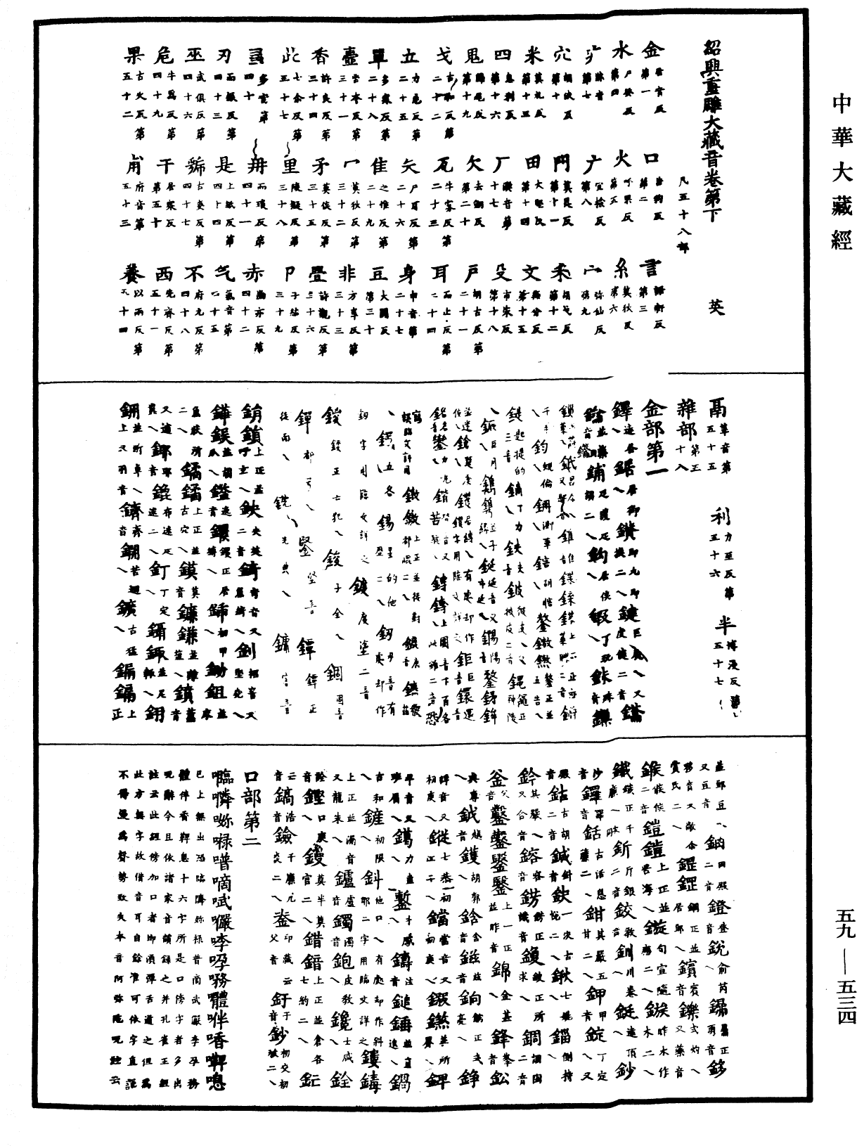 绍兴重雕大藏音《中华大藏经》_第59册_第0534页