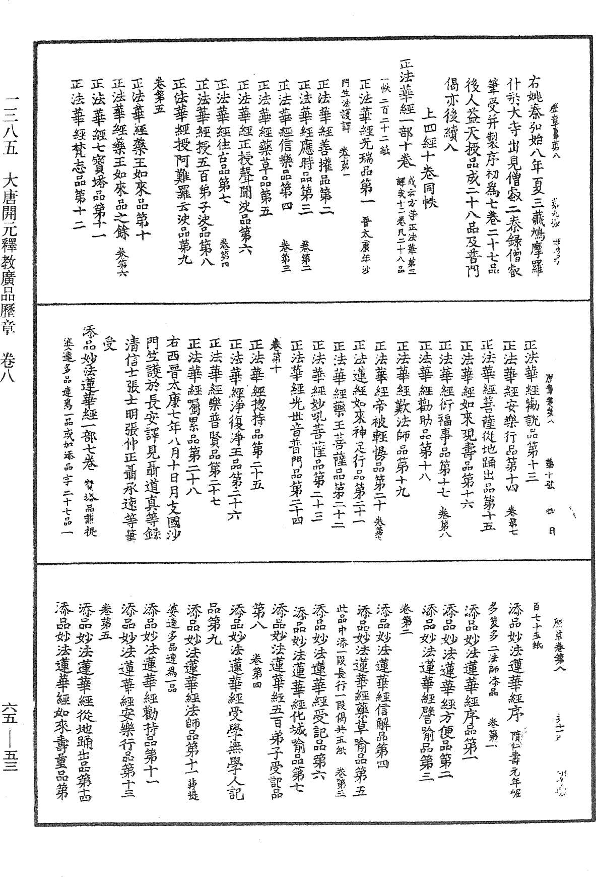 大唐開元釋教廣品歷章《中華大藏經》_第65冊_第0053頁