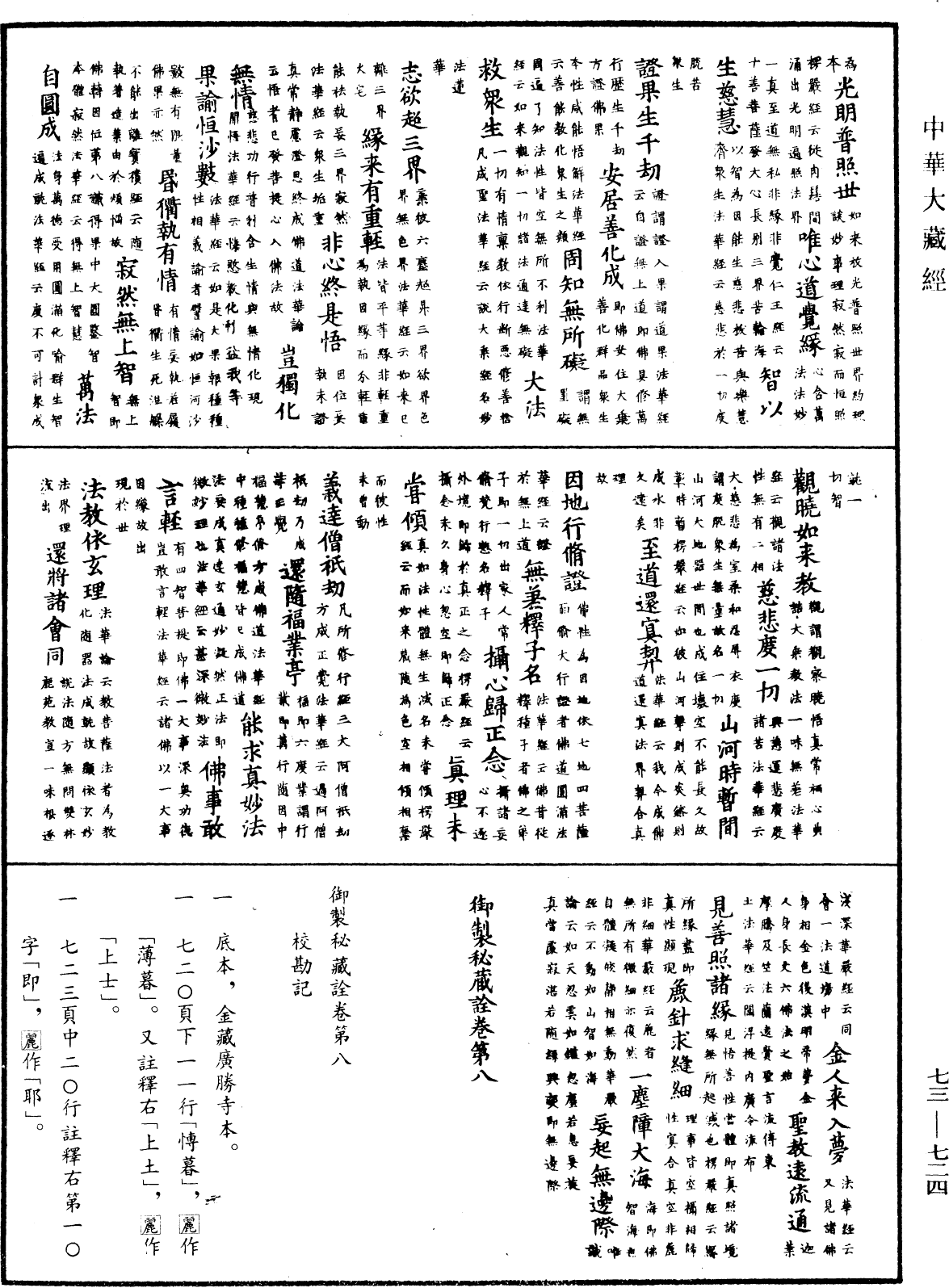 御製秘藏詮《中華大藏經》_第73冊_第0724頁