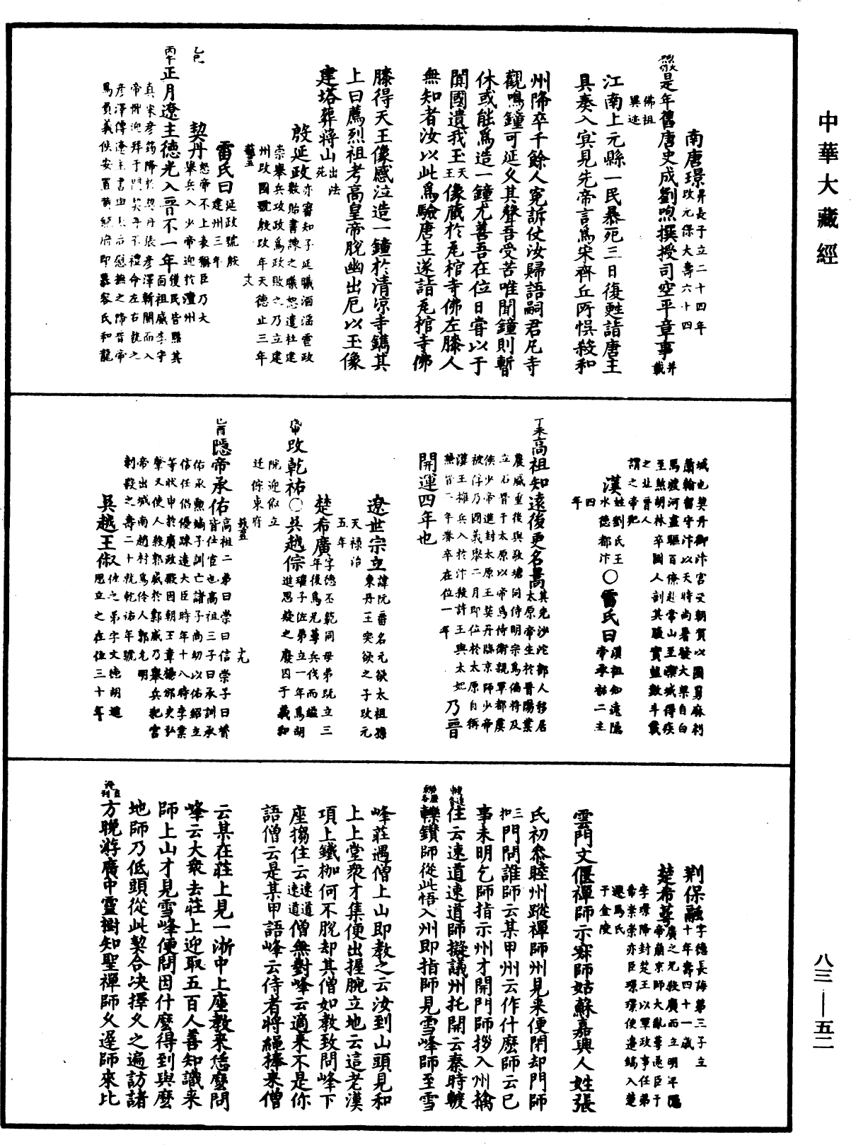 佛祖歷代通載《中華大藏經》_第83冊_第0052頁