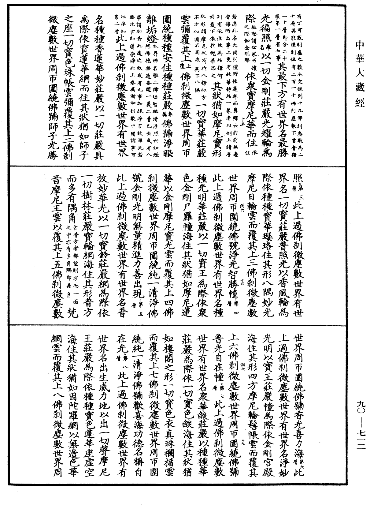 大方廣佛華嚴經疏《中華大藏經》_第90冊_第712頁