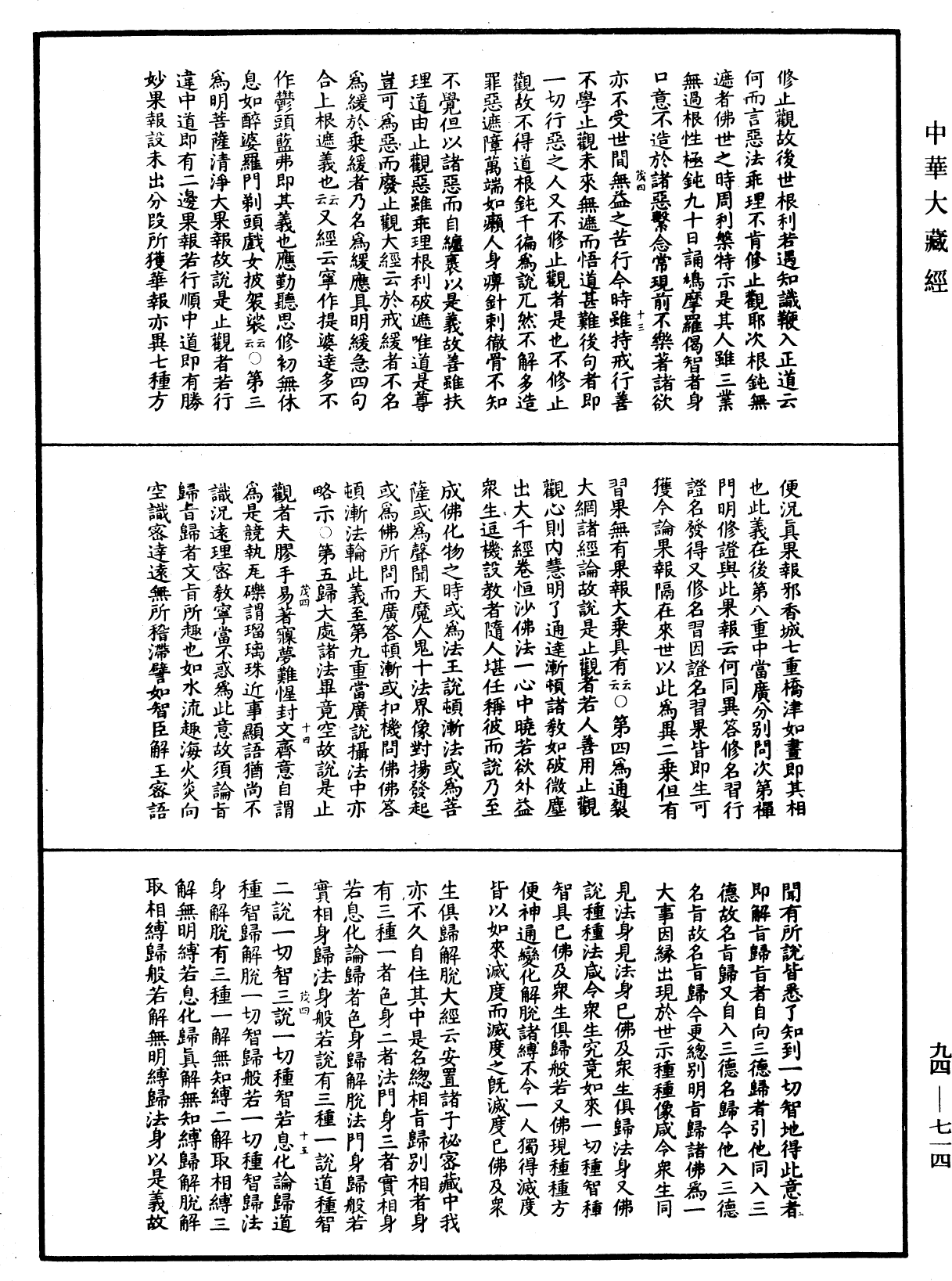 摩訶止觀《中華大藏經》_第94冊_第714頁