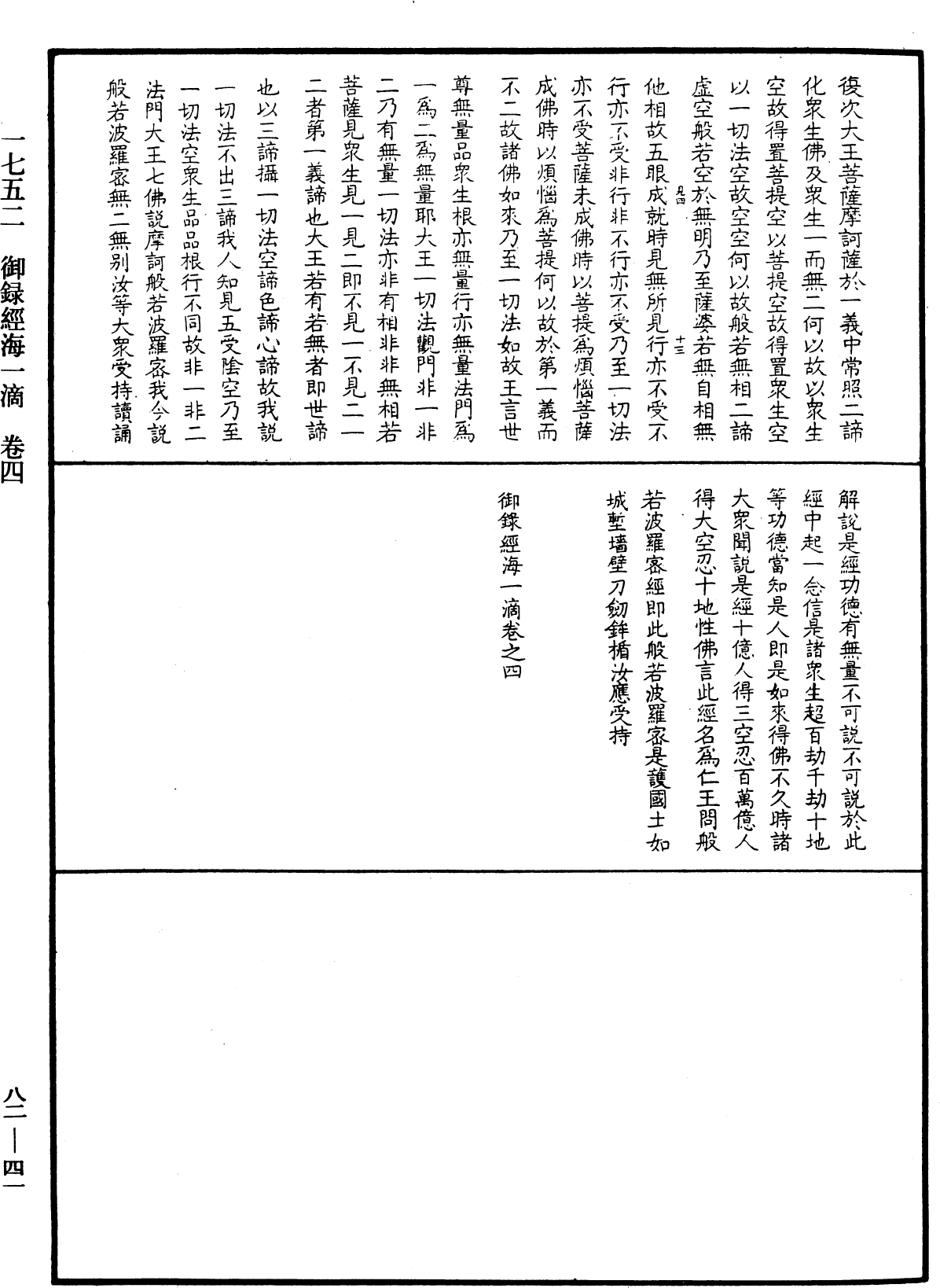 御錄經海一滴《中華大藏經》_第82冊_第0041頁