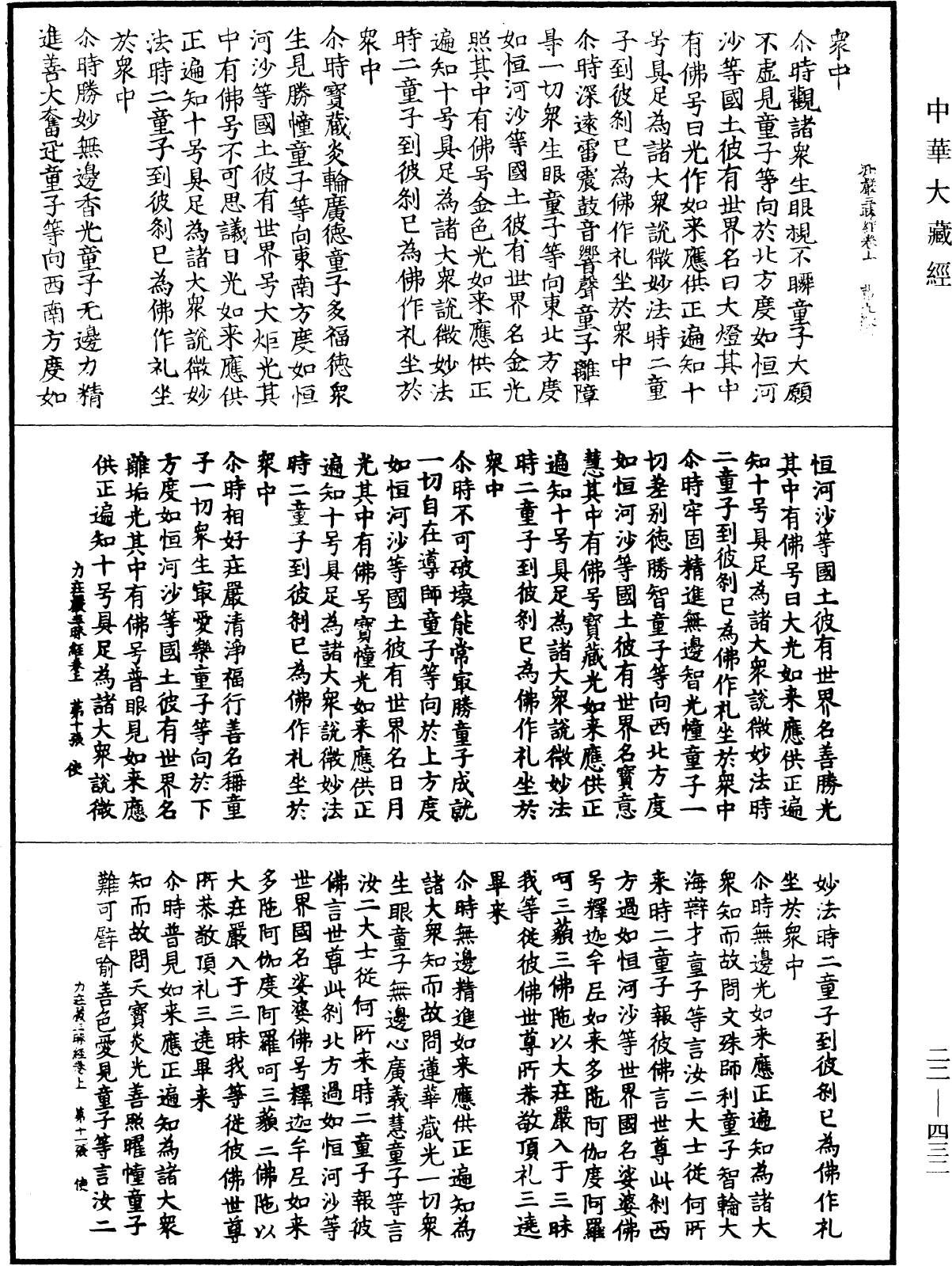 力莊嚴三昧經《中華大藏經》_第22冊_第432頁