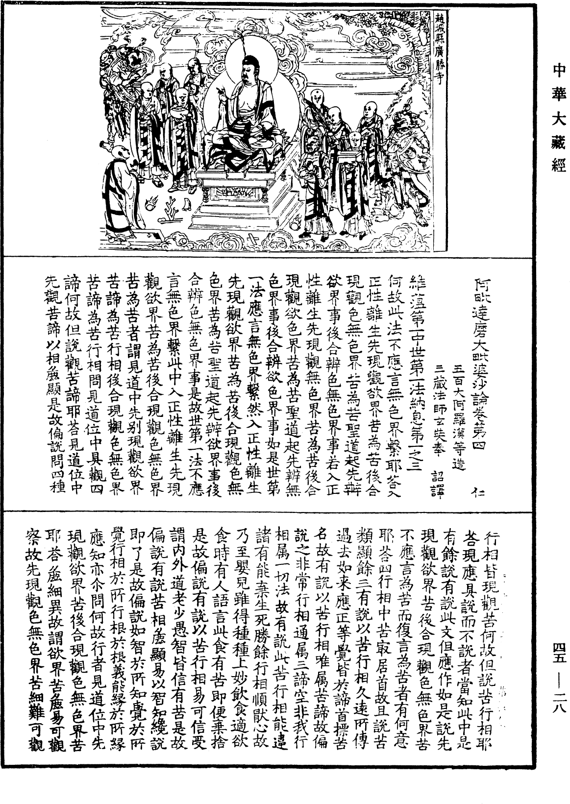 阿毗達磨大毗婆沙論《中華大藏經》_第45冊_第028頁