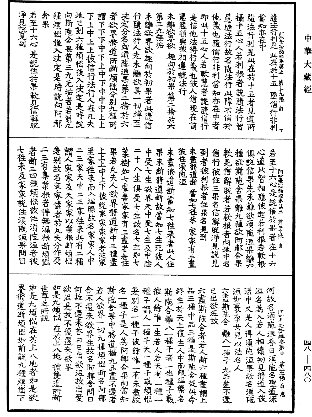 阿毗曇心論經《中華大藏經》_第48冊_第0480頁