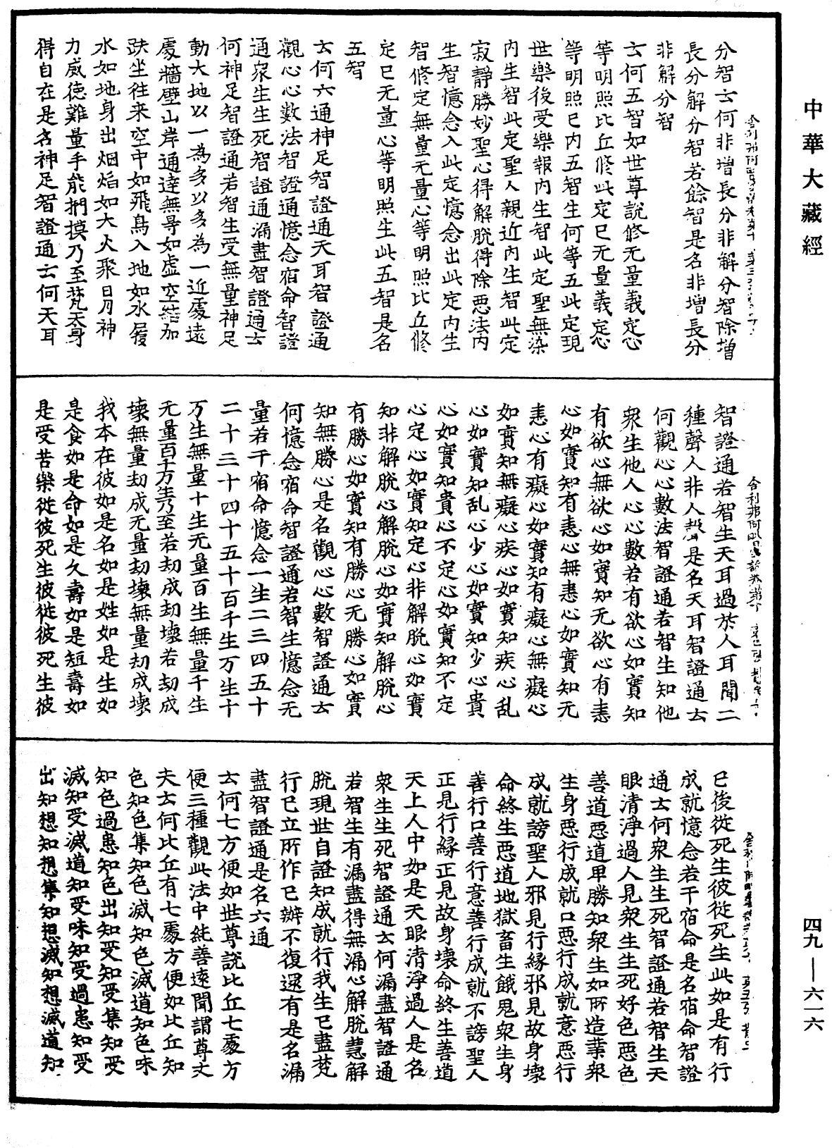 舍利弗阿毗曇論《中華大藏經》_第49冊_第0616頁