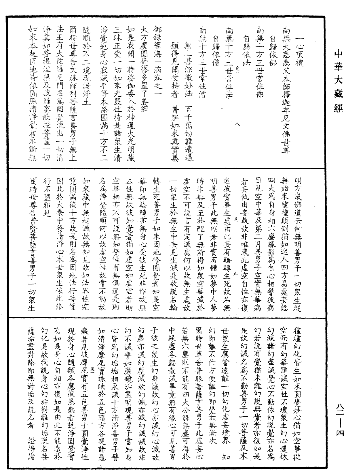 御錄經海一滴《中華大藏經》_第82冊_第0004頁