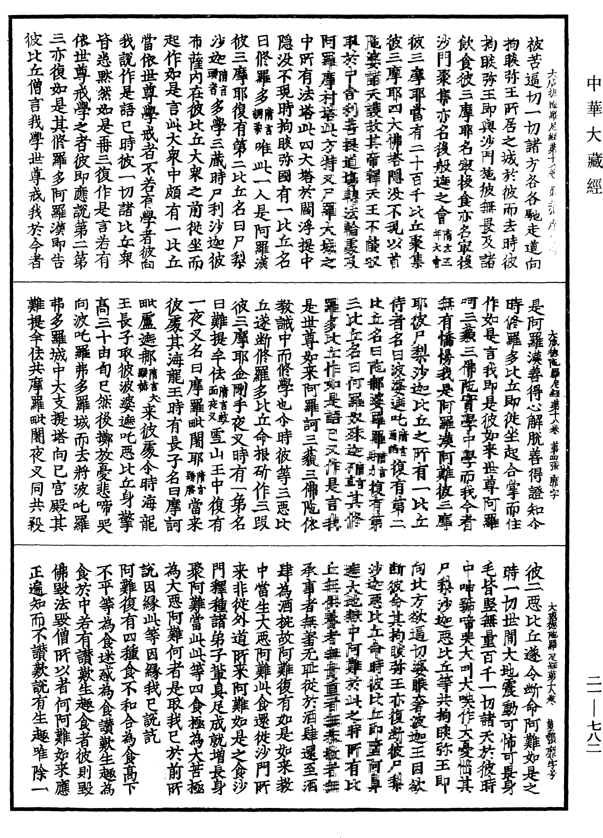 大威德陀羅尼經《中華大藏經》_第21冊_第782頁