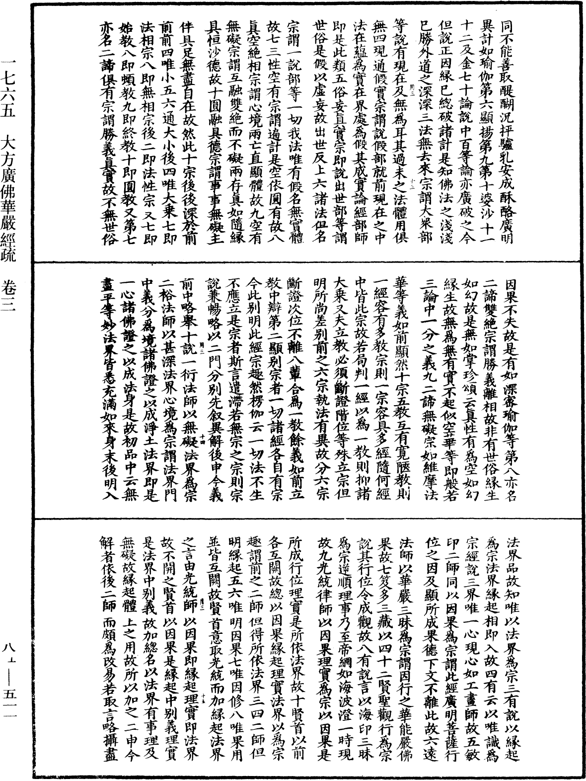 大方廣佛華嚴經疏《中華大藏經》_第85冊_第0511頁