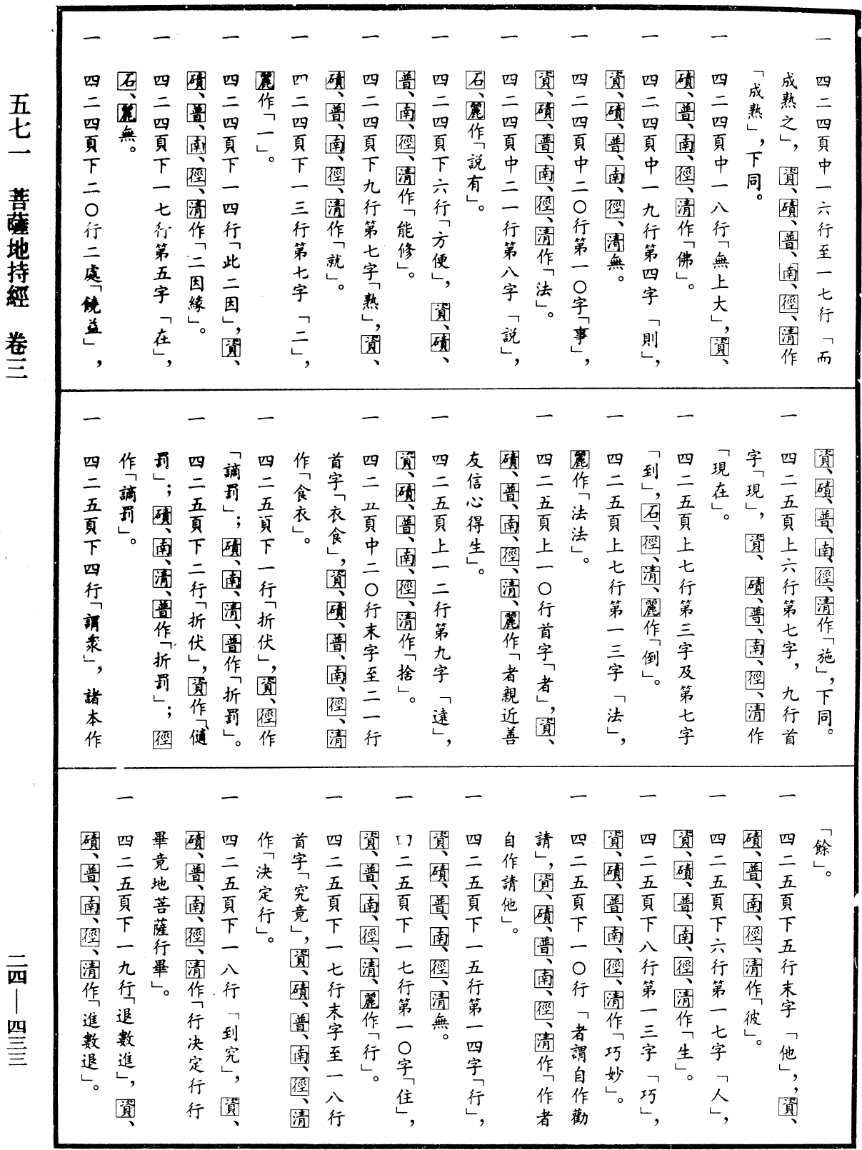 菩薩地持經《中華大藏經》_第24冊_第433頁