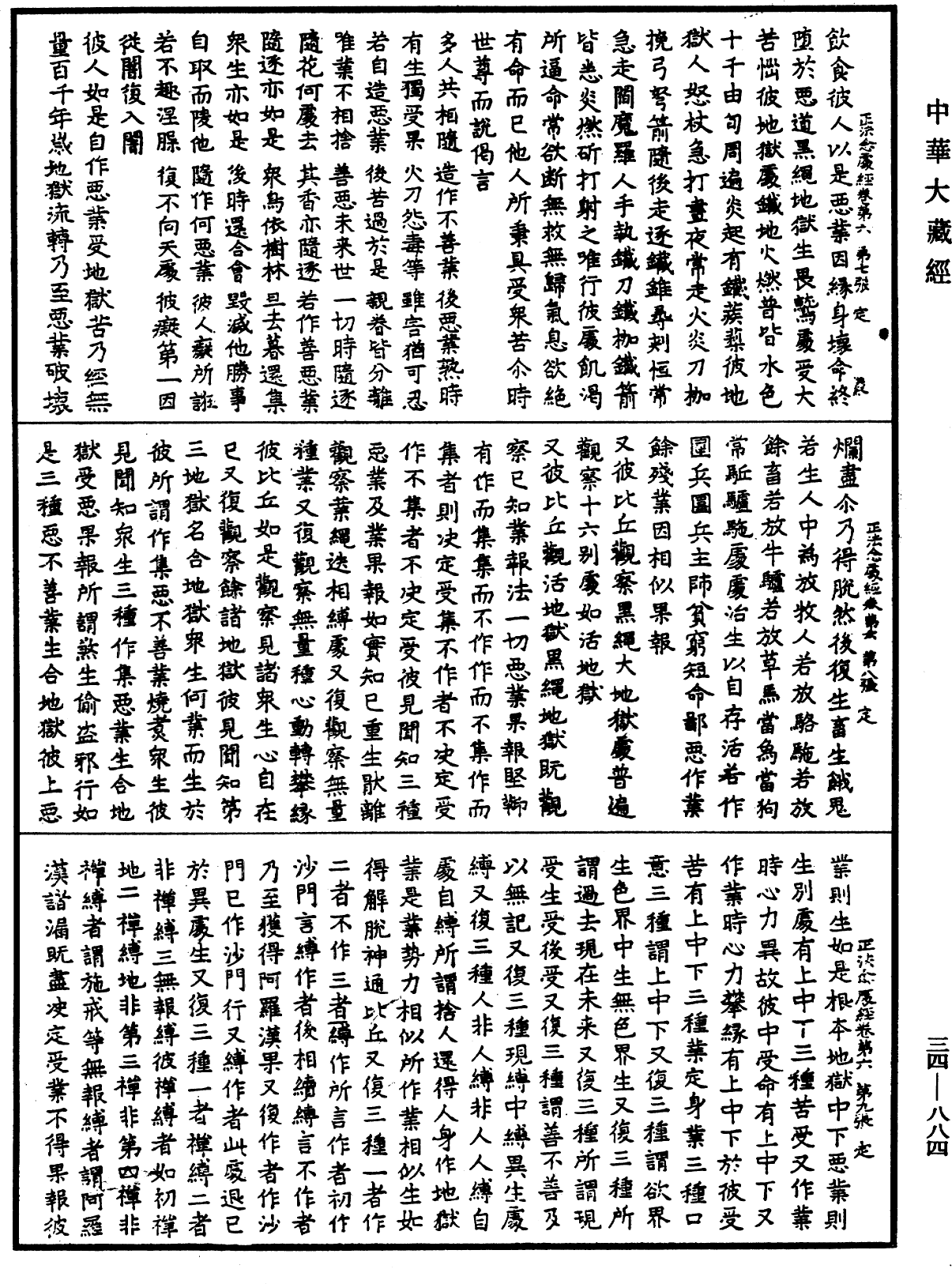 正法念處經《中華大藏經》_第34冊_第0884頁